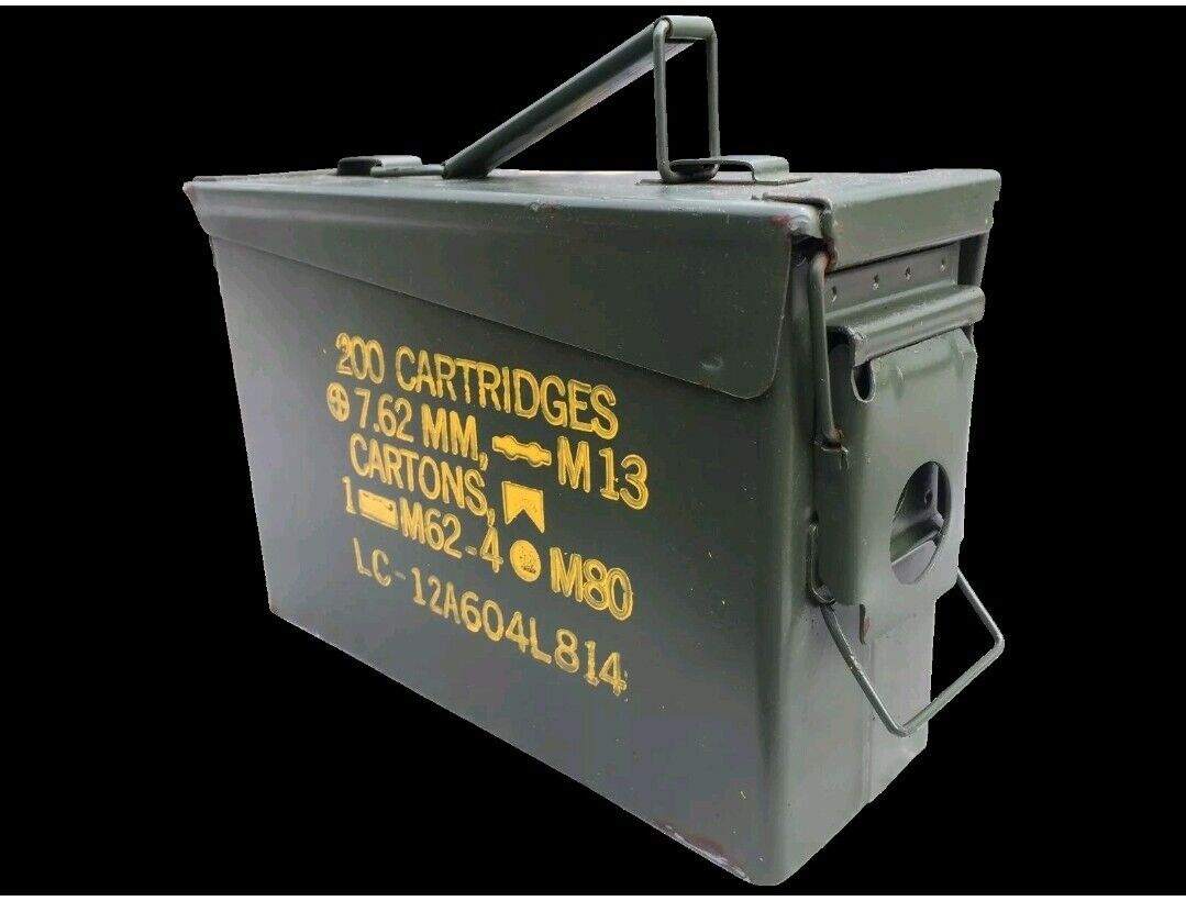 Pack of 3 Ammo Cans M19 30 Cal 7.62 200 round Genuine Military Surplus