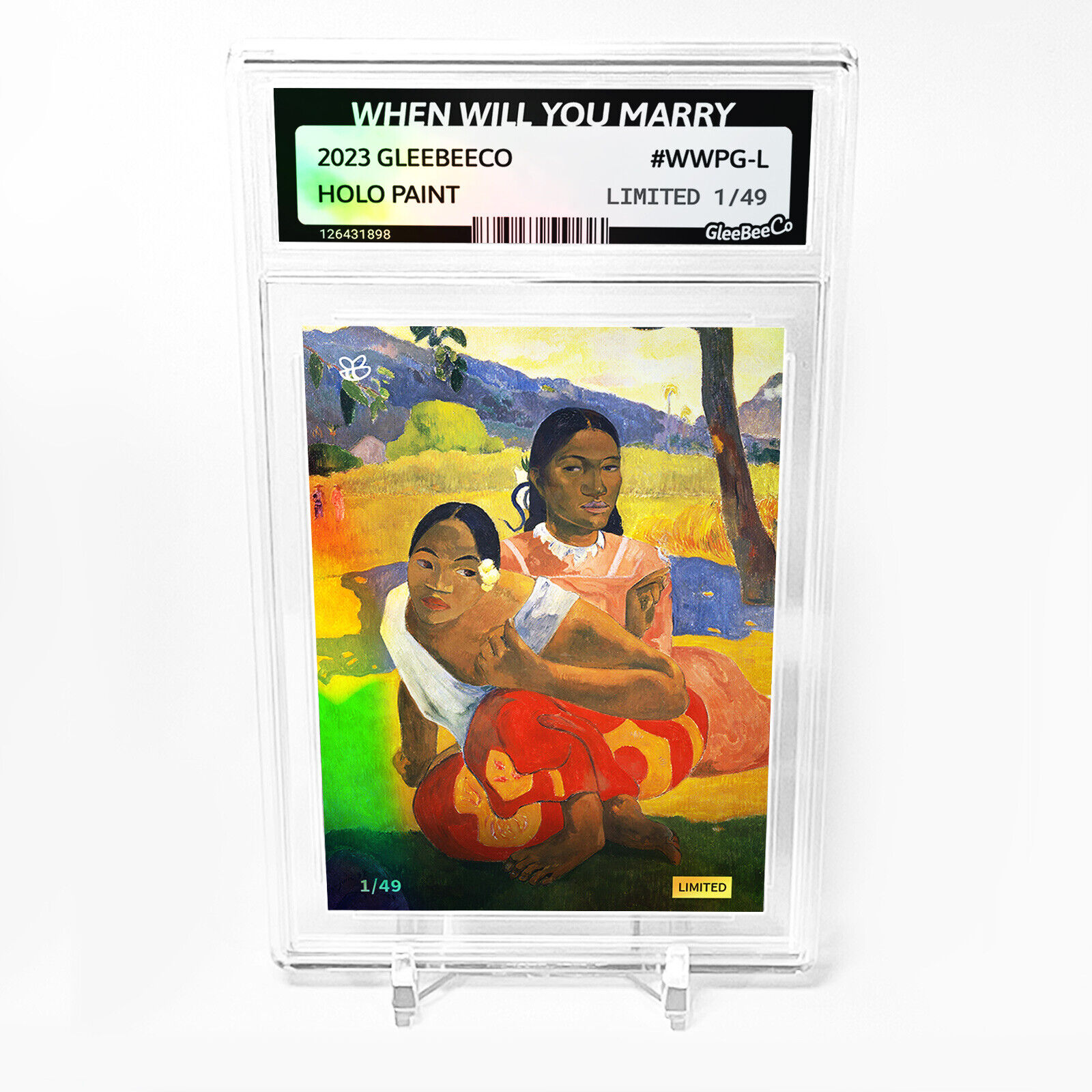 WHEN WILL YOU MARRY Holographic Card GleeBeeCo #WWPG-L LIMITED to /49 - Wow