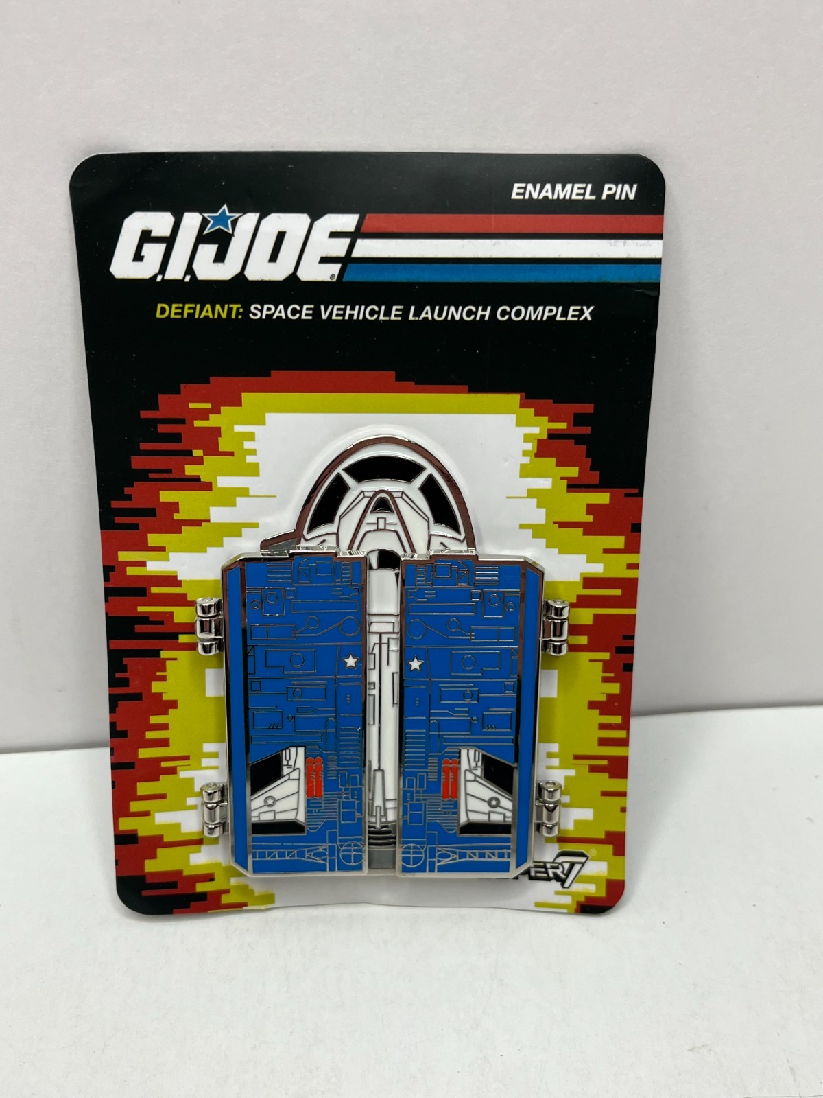 SUPER7 G.I. JOE DEFIANT SPACE VEHICLE LAUNCH COMPLEX EXCLUSIVE PIN SDCC NEW