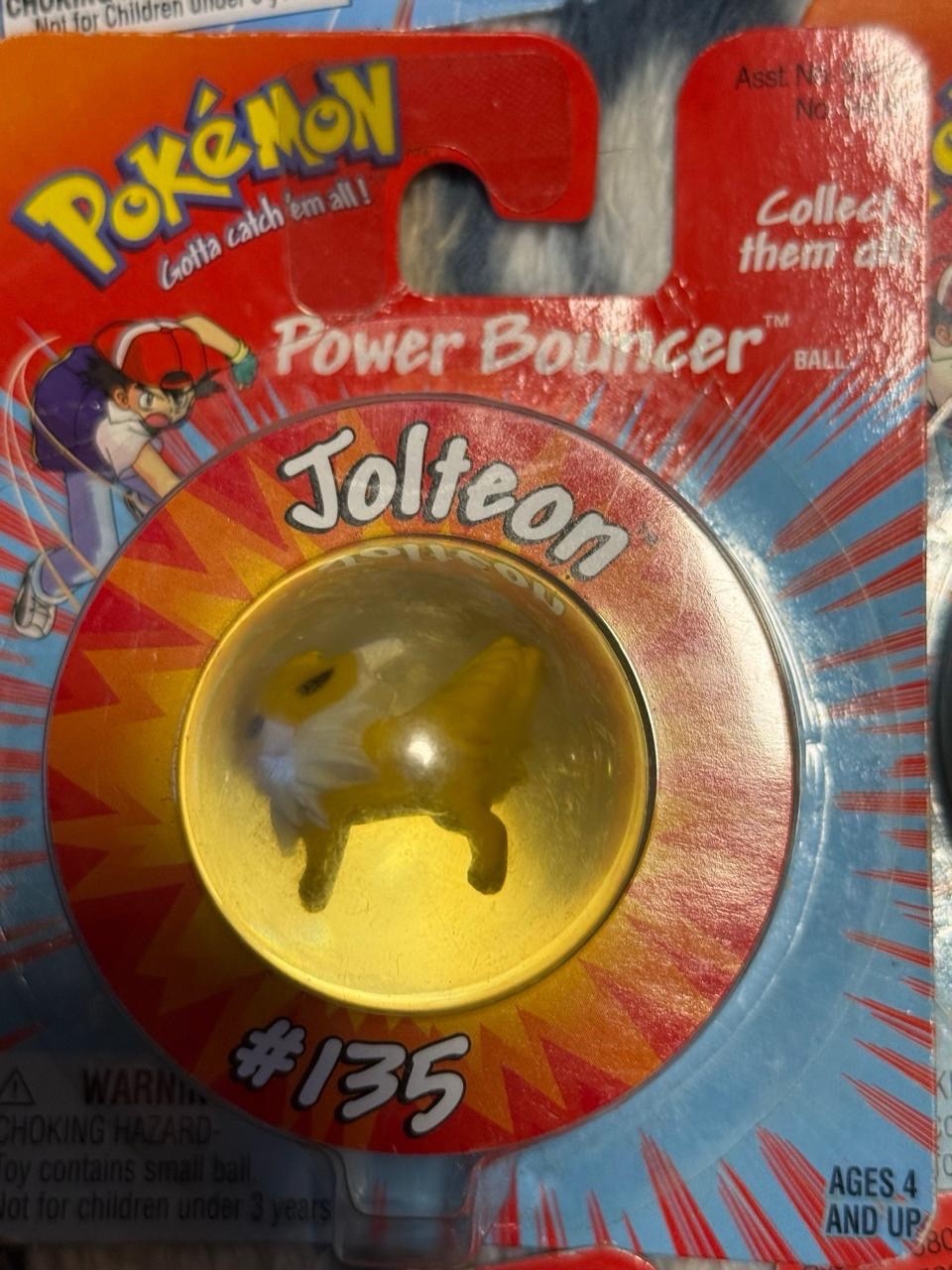 Pokémon Vintage 1999 Power Bouncer Ball Jolteon #136 Collectible Pokémon Vintage 1999 Power Bouncer Ball Jolteon #136 Collectible