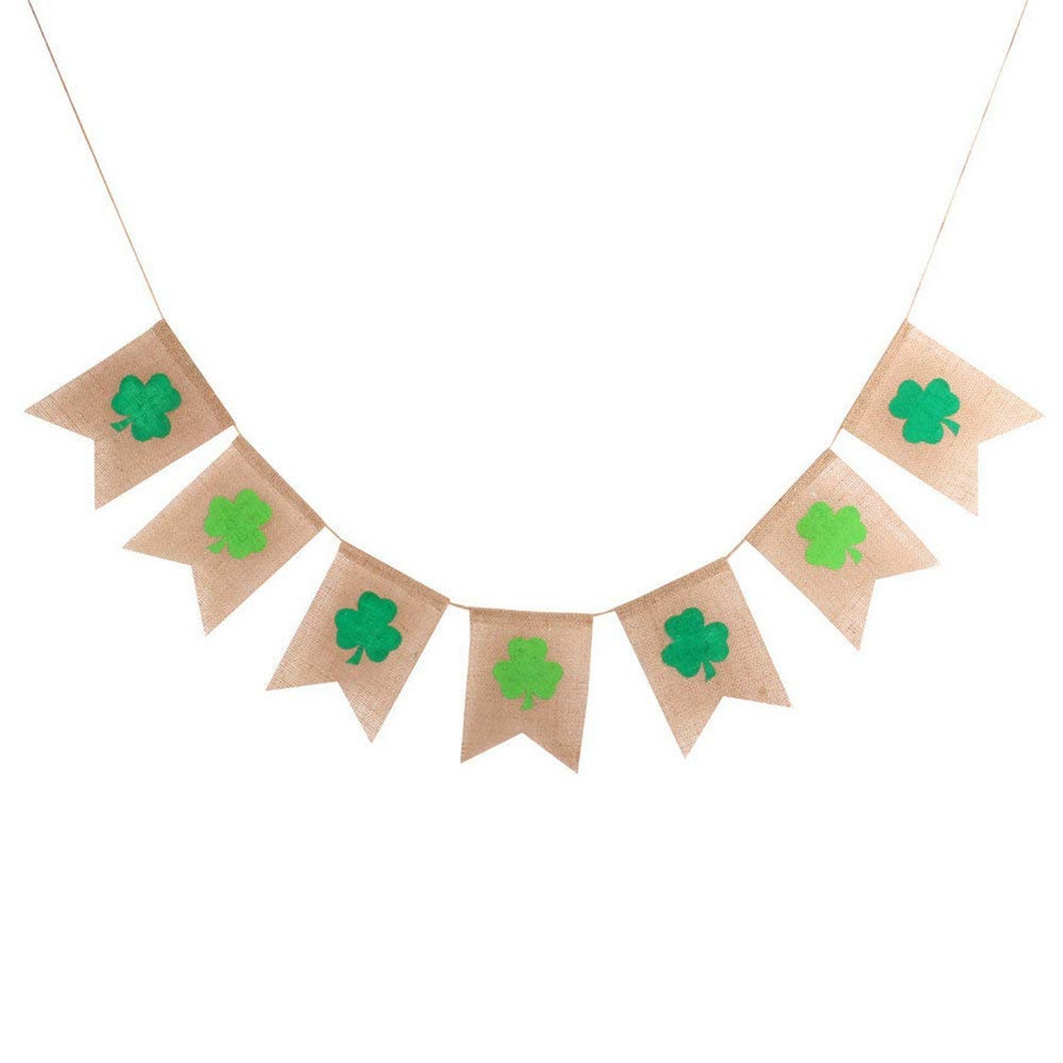 GOER St. Patrick\'s Day Irish Shamrock Garland Banner for St. Patrick\'s Day De... GOER St. Patrick\'s Day Irish Shamrock Garland Banner for St. Patrick\'s Day De...