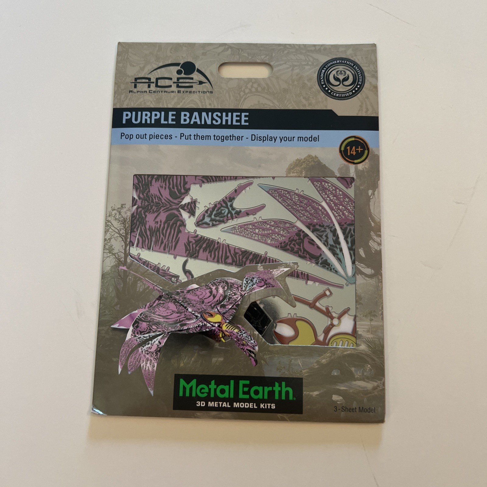 NEW Disney Parks Pandora ACE Avatar 💜PURPLE💜 Banshee Metal Earth Model Kit 3D NEW Disney Parks Pandora ACE Avatar 💜PURPLE💜 Banshee Metal Earth Model Kit 3D