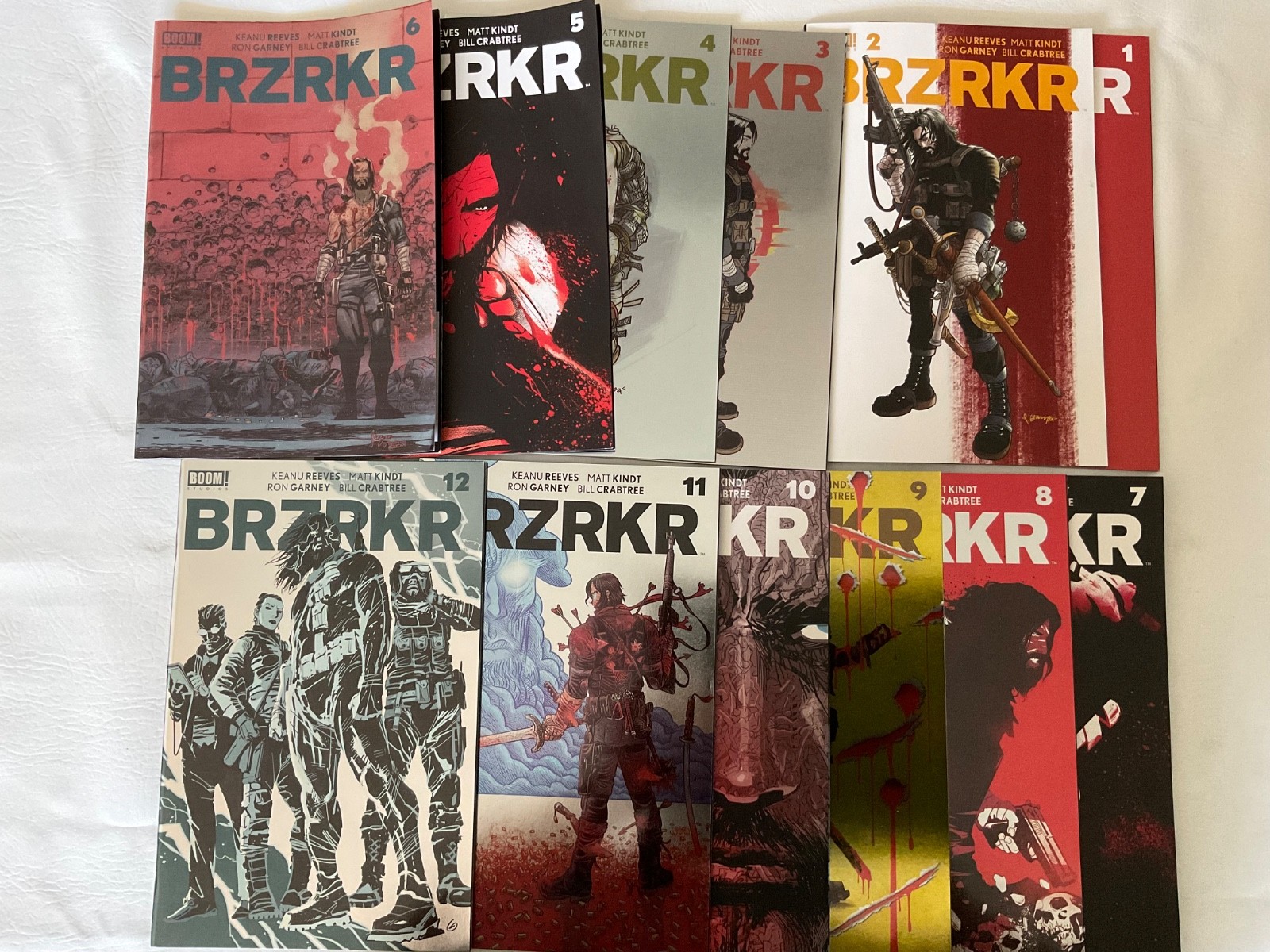 BRZRKR #1-12 (BOOM Studios 2021) Complete Set NM- /NM Keanu Reeves BRZRKR #1-12 (BOOM Studios 2021) Complete Set NM- /NM Keanu Reeves