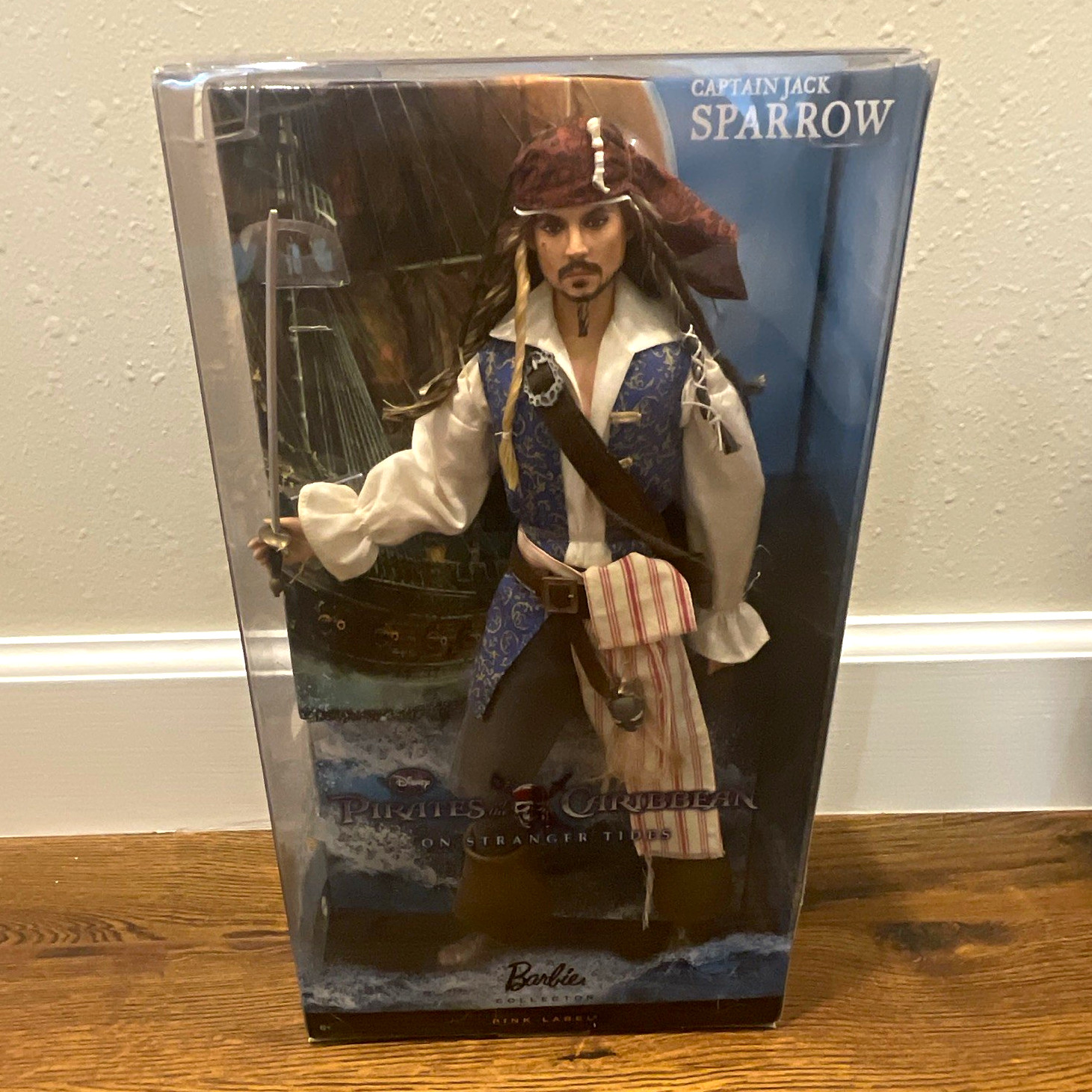Barbie Collector Edition Captain Jack Sparrow On Stranger Tides Figure NRFB Barbie Collector Edition Captain Jack Sparrow On Stranger Tides Figure NRFB