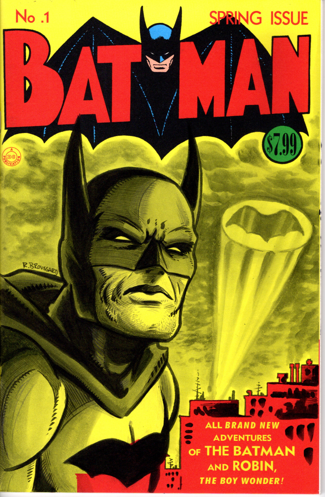 Batman Original Sketch Cover Art by Rob Broussard Batman Original Sketch Cover Art by Rob Broussard