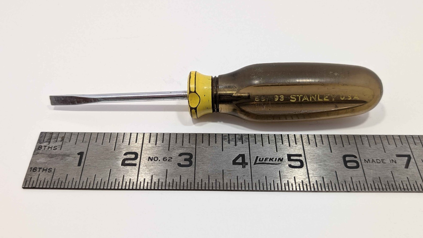Vintage Stanley Workmaster 66-193 6.5 In Slotted Screwdriver Made In USA Vintage Stanley Workmaster 66-193 6.5 In Slotted Screwdriver Made In USA
