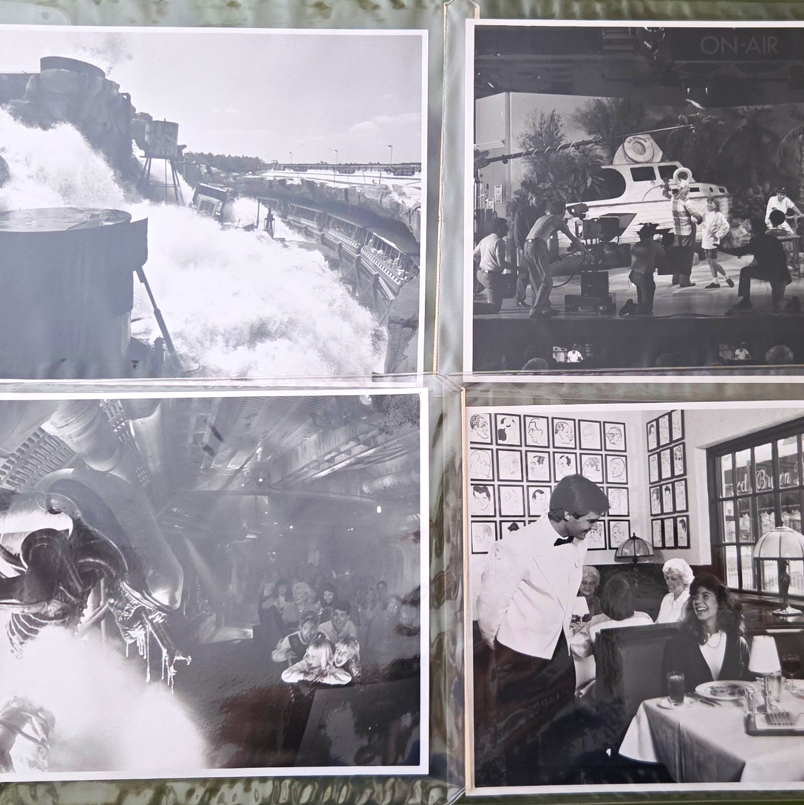 Lot of 4 Black & White Disney-MGM Hollywood Studios Press Photos 1989 Vintage