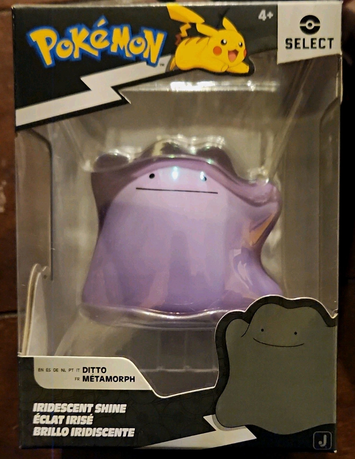 Jazwares Pokémon Select Series 2 Ditto Iridescent Shine Plastic Figurine Jazwares Pokémon Select Series 2 Ditto Iridescent Shine Plastic Figurine