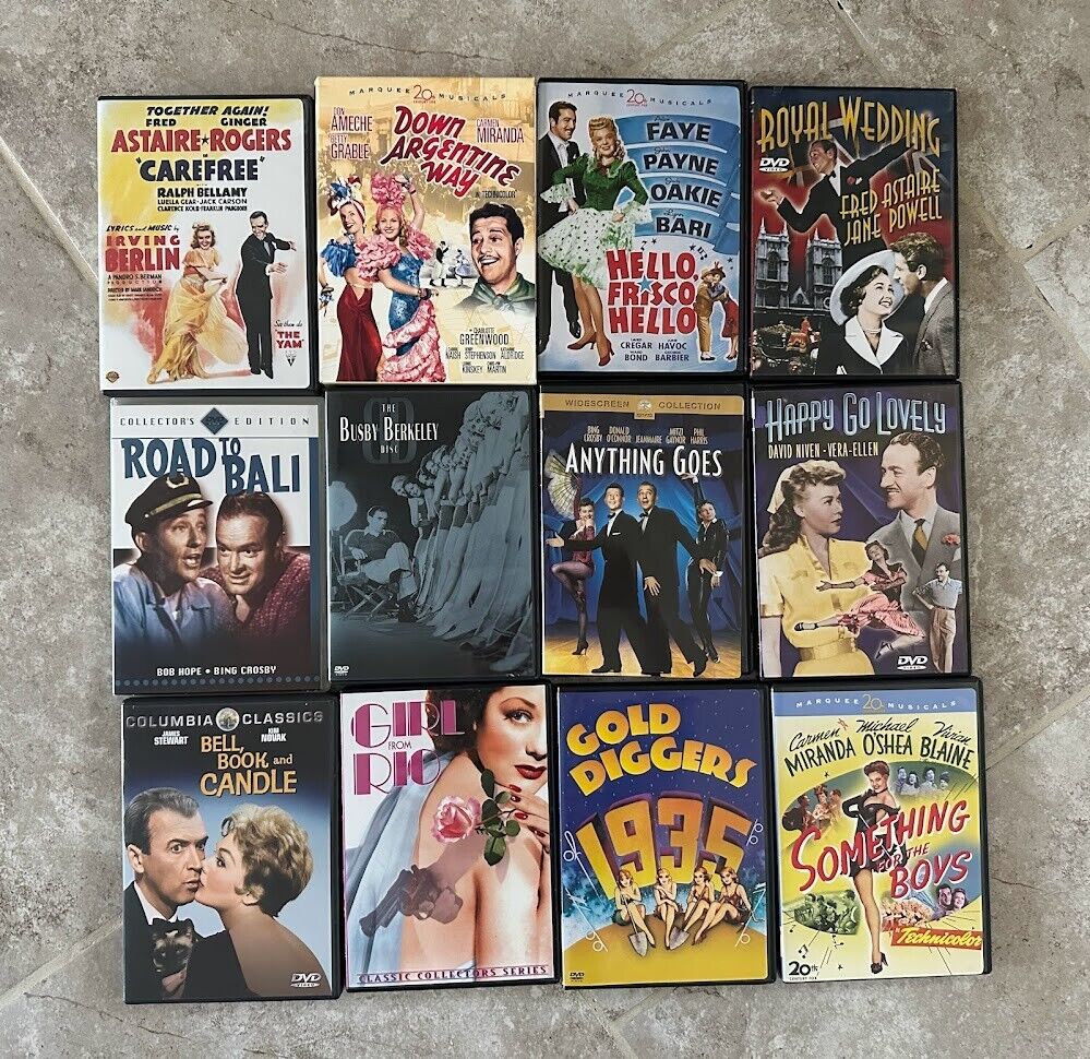 Classic Vintage Movies DVD lot