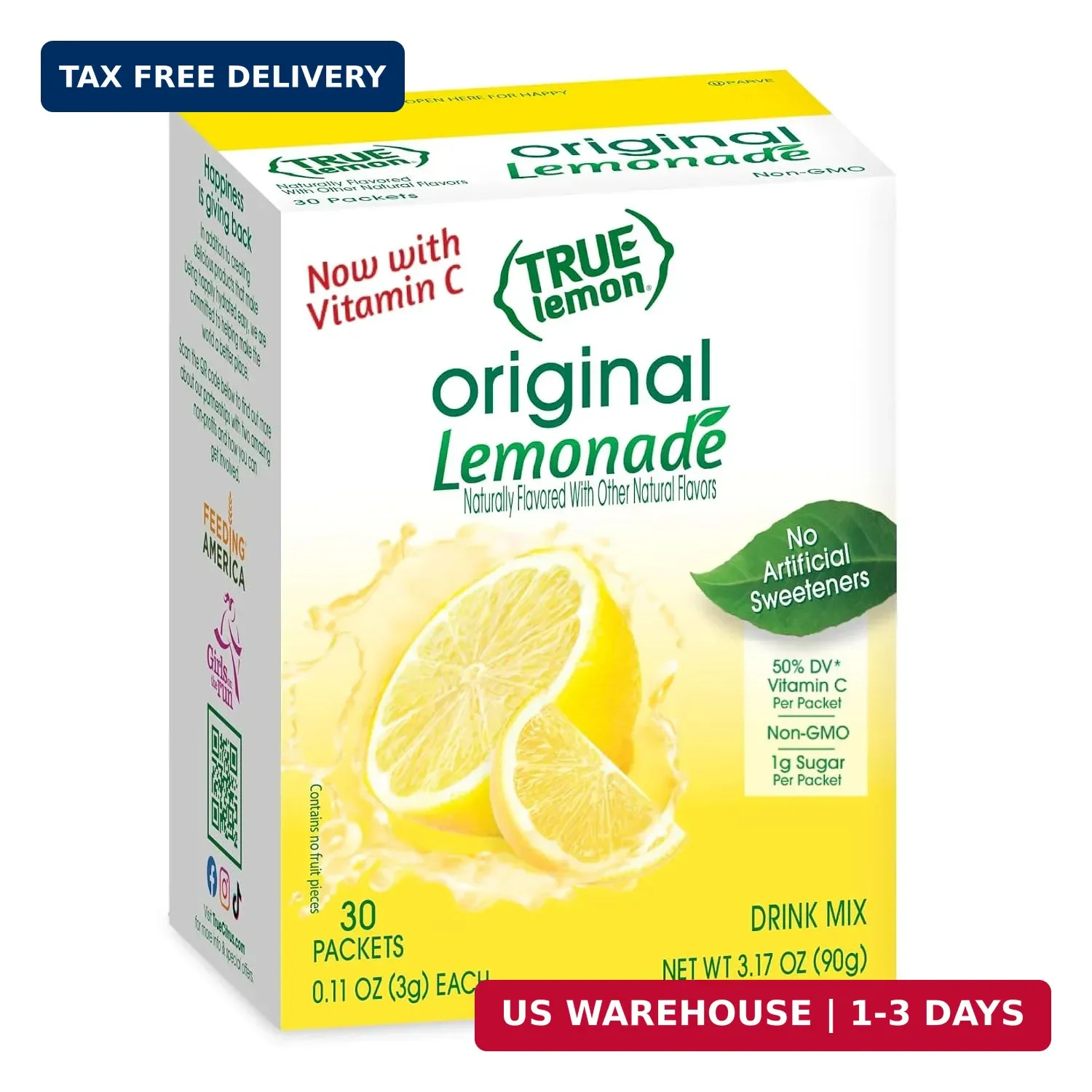 Original Lemonade Drink Mix (30 Packets) | Made from Real Lemon | No Preservativ Original Lemonade Drink Mix (30 Packets) | Made from Real Lemon | No Preservativ