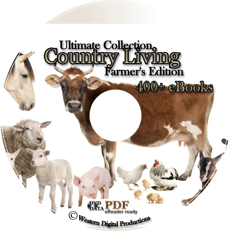 eBooks Farmer Homesteading Raising Farm Animals Manuals for Profit Shed Plans