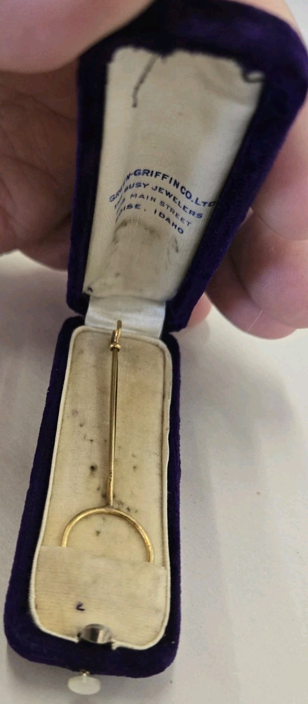 1910s 14K Gold Pinky Ring Cigarette Holder W Original Case 2.5 Grams Boise ID