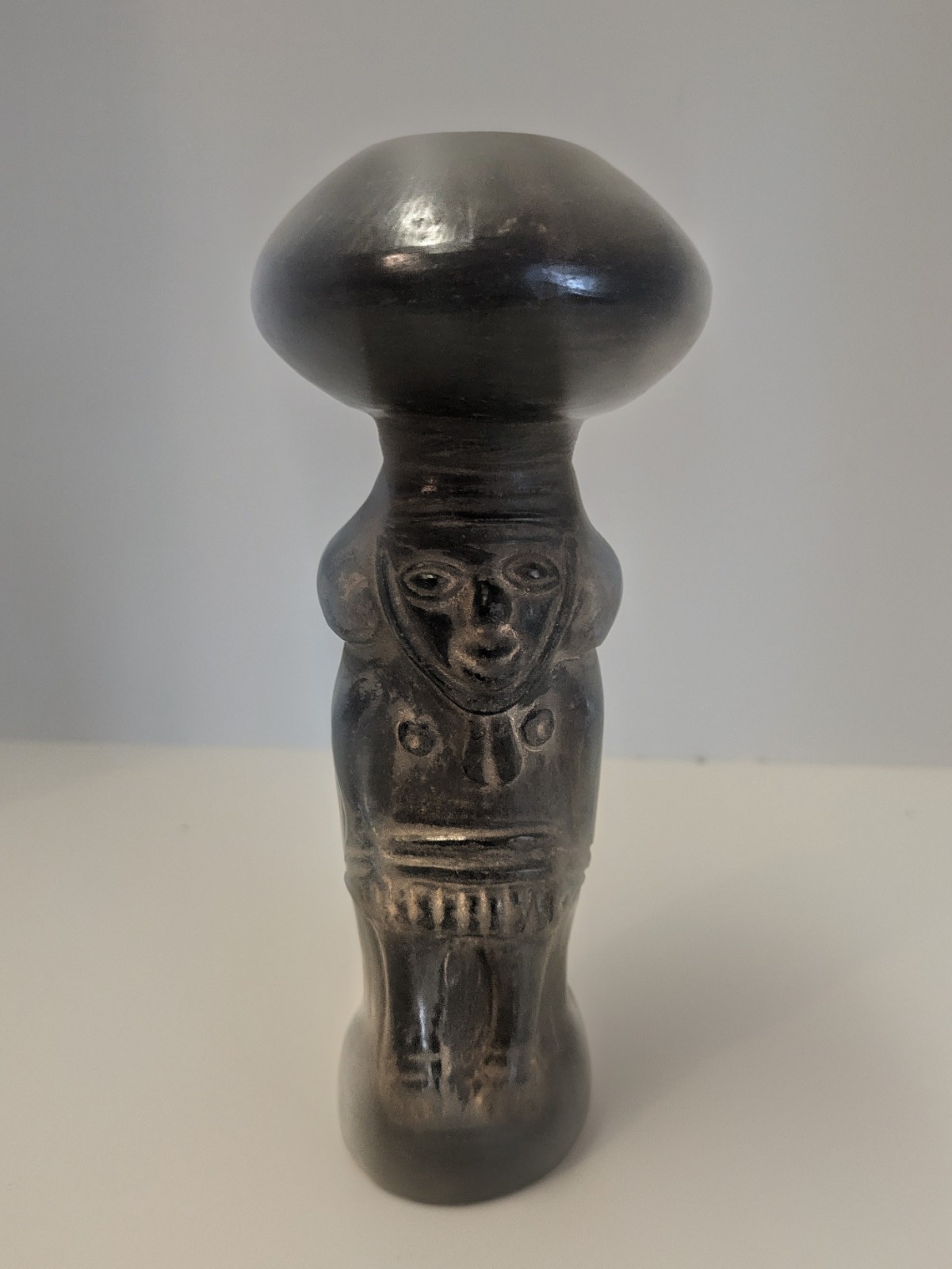 Antique Precolumbian Chimu/Inca Pottery Figural Whistle Antique Precolumbian Chimu/Inca Pottery Figural Whistle