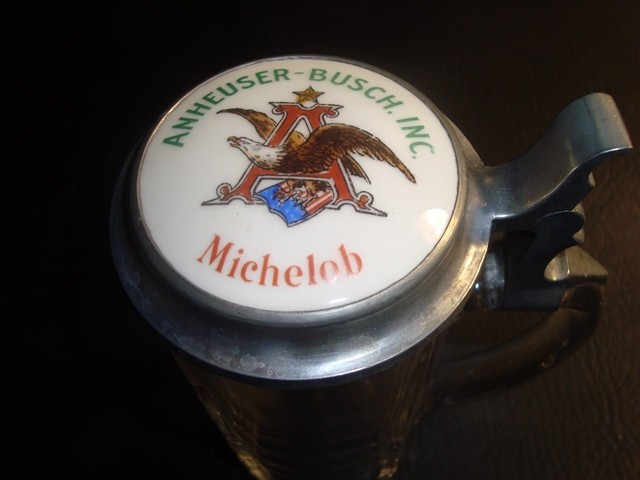 Circa 1933 Anheuser-Busch Michelob Porcelain Insert Stein, St. Louis, Missouri