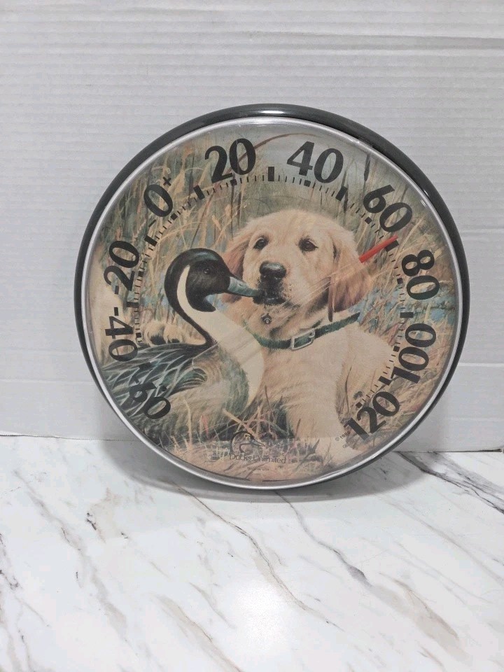 Vintage 1996 Ducks Unlimited Thermometer Acu-Rite 12 Vintage 1996 Ducks Unlimited Thermometer Acu-Rite 12