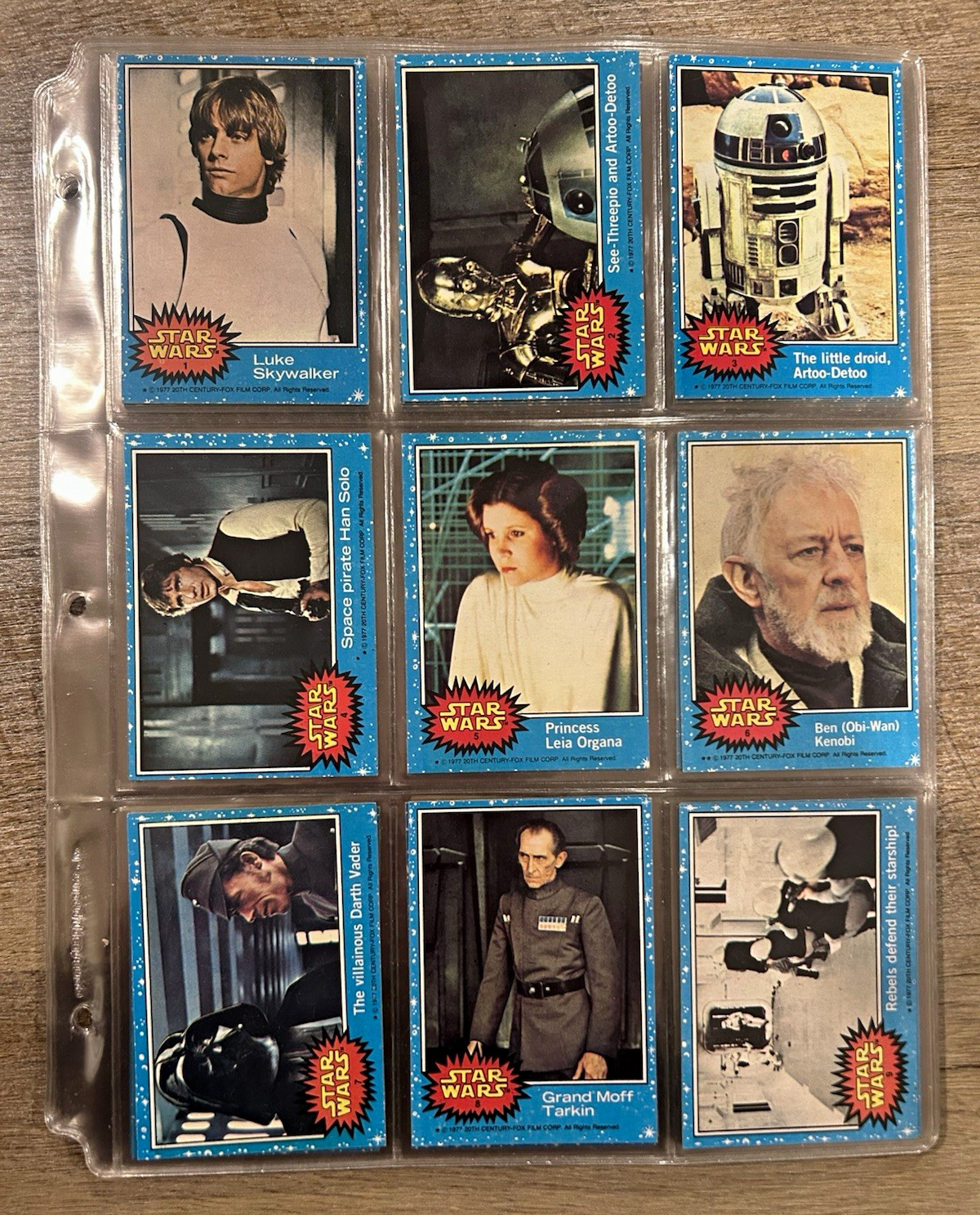 1977 Topps Star Wars Series 1 Complete 66 Card Set + All 11 Stickers 1977 Topps Star Wars Series 1 Complete 66 Card Set + All 11 Stickers