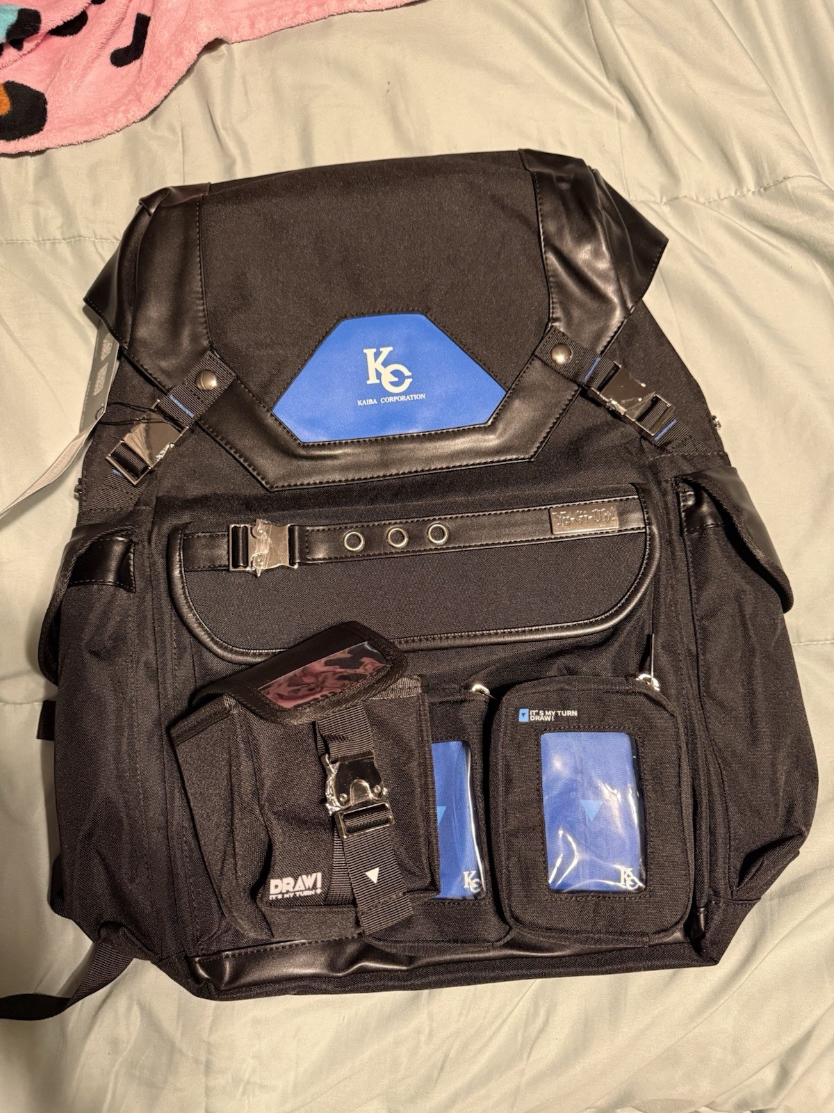 moeyu YuGiOh Duel Monsters KaibaCorp Seto Kaiba Travel Backpack US SELLER moeyu YuGiOh Duel Monsters KaibaCorp Seto Kaiba Travel Backpack US SELLER