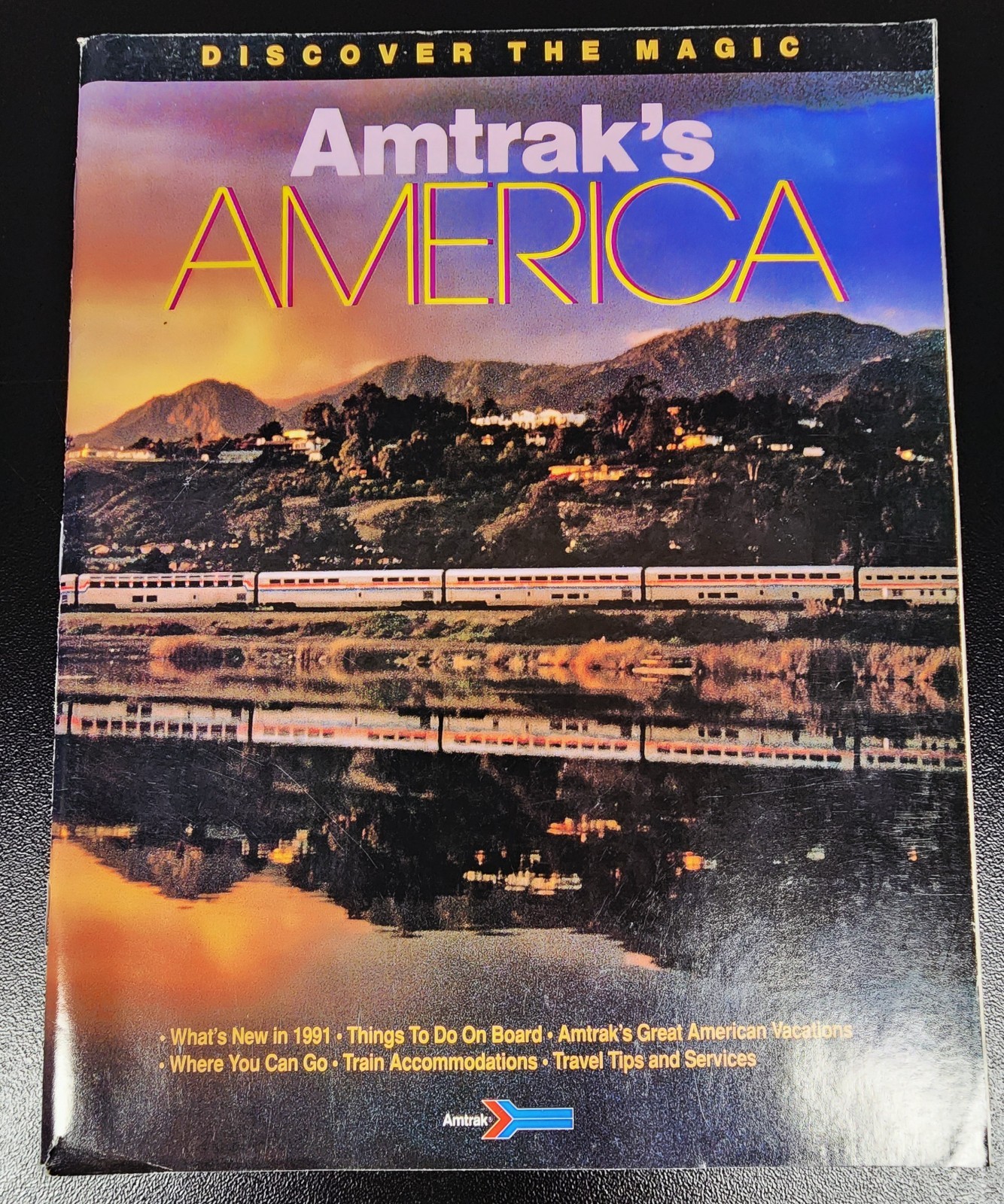 1991 Amtrak’s America Travel Guide Brochure Train Routes Map Railroad