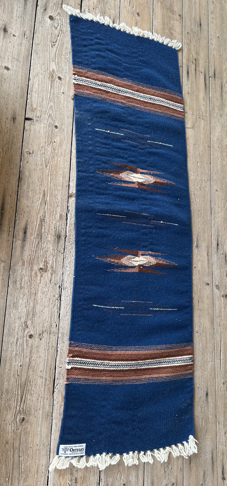 Vintage Ortegas Chimayo Table Runner: 100% Hand Woven Wool. Vintage Ortegas Chimayo Table Runner: 100% Hand Woven Wool.
