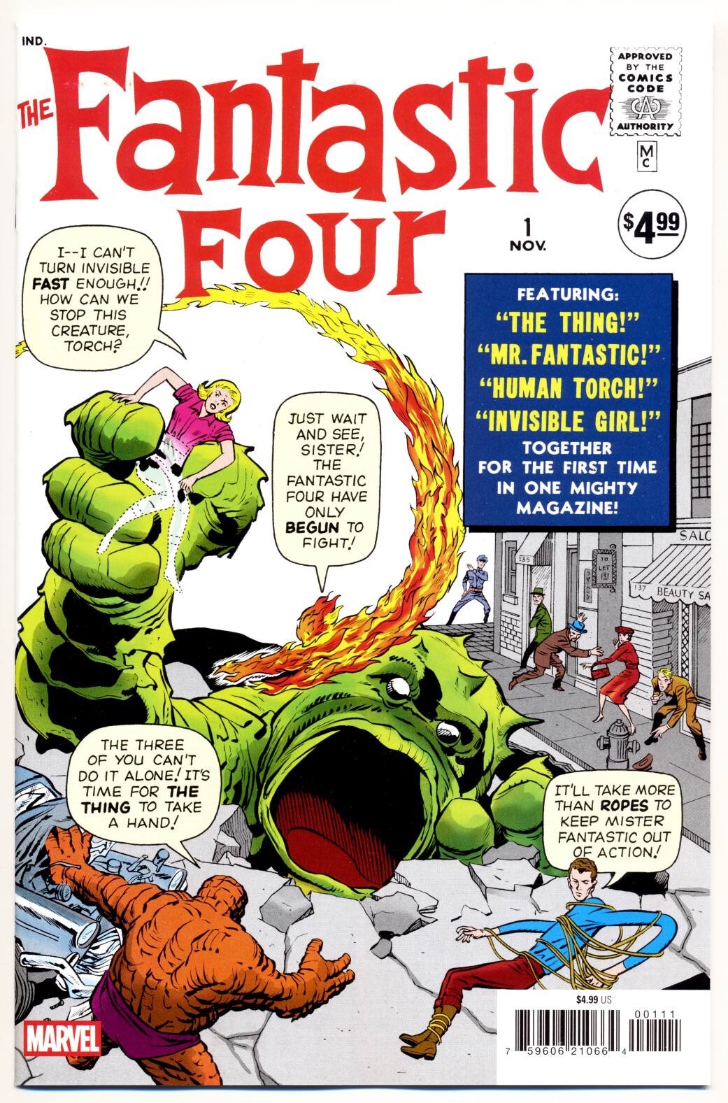 FANTASTIC FOUR #1 VF, Facsimile Edition, Stan Lee, Jack Kirby Marvel Comics 2025 FANTASTIC FOUR #1 VF, Facsimile Edition, Stan Lee, Jack Kirby Marvel Comics 2025
