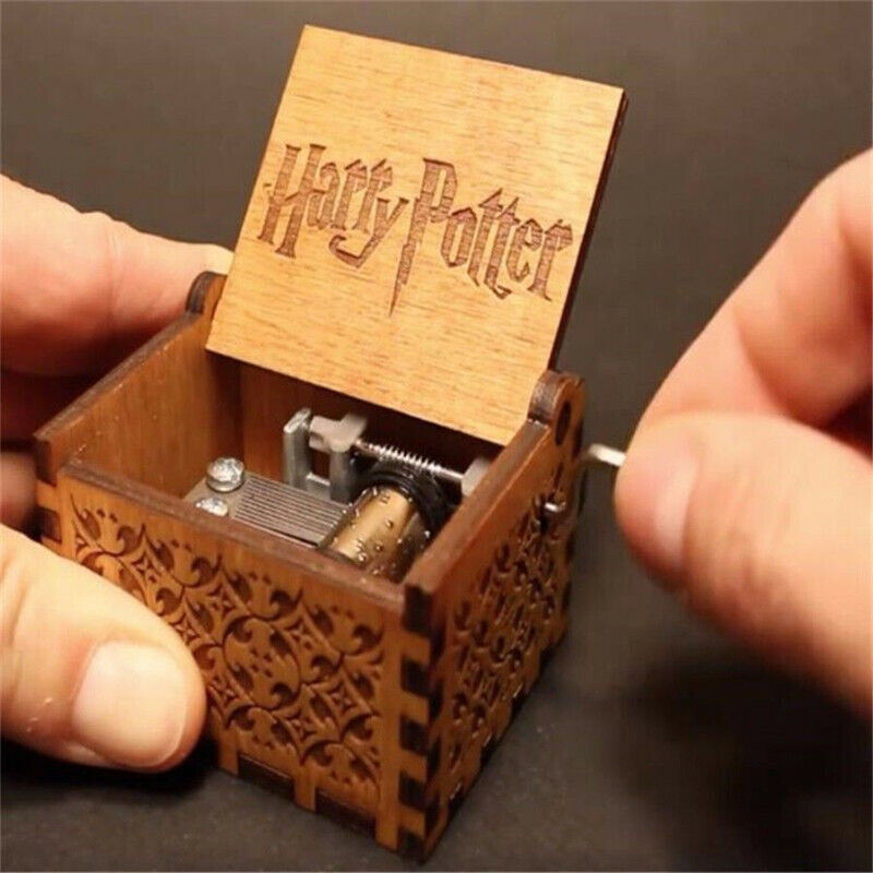 Harry Bote Music Box Engraved Wooden Music Box Interesting Toys Xmas Gifts