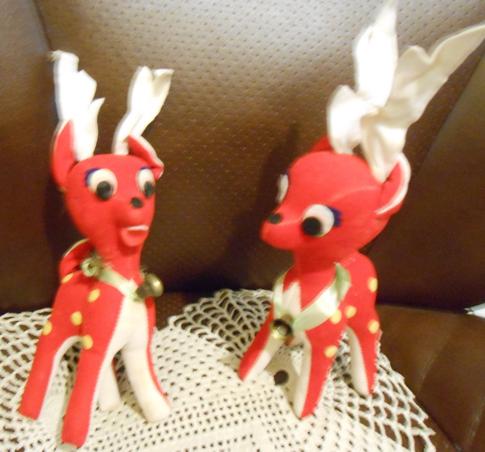 Vintage Christmas Felt Reindeer