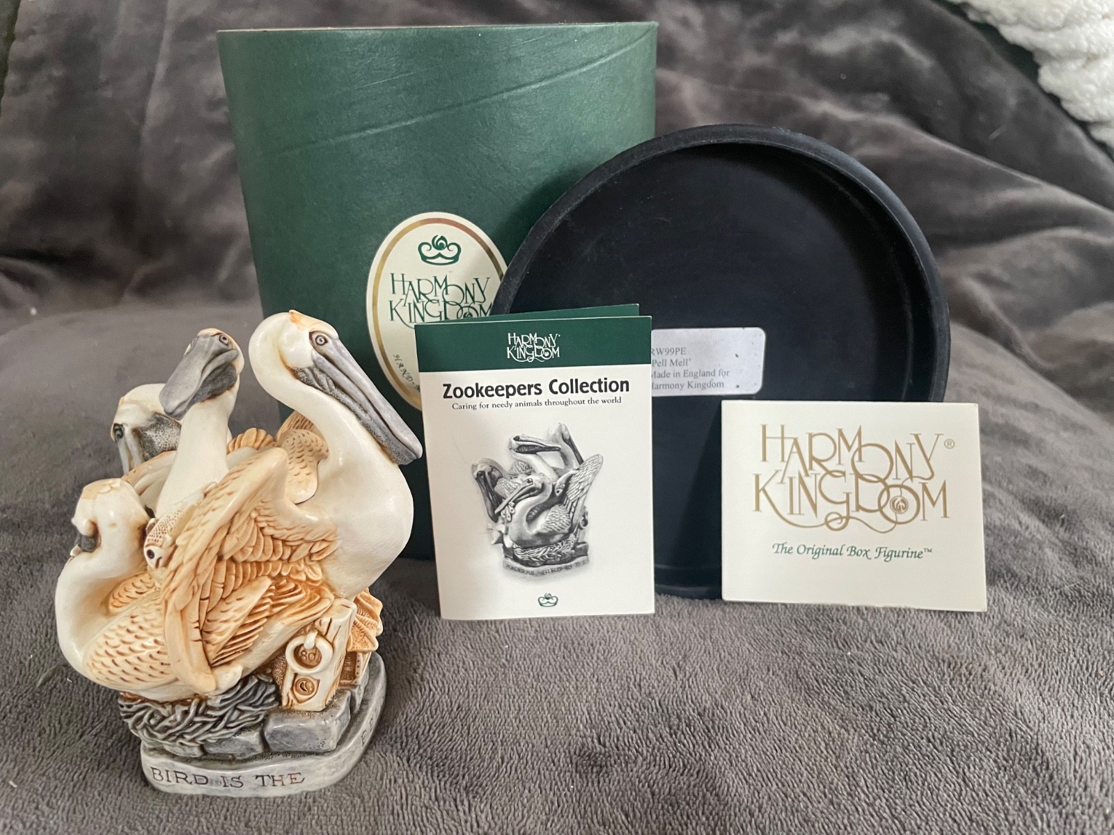 Harmony Kingdom Pell Mell (Pelicans)RW99PE David Lawrence Pelicans  Box COA Club