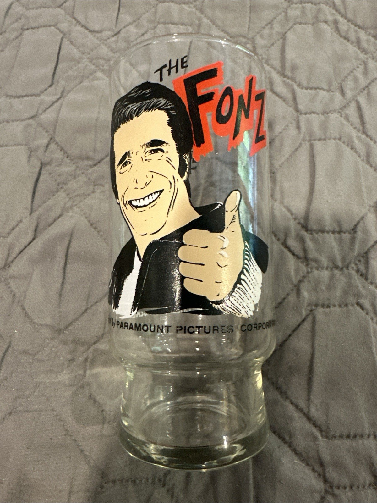 Vtg 1977 Happy Days The FONZ / FONZIE Dr. Pepper Collector Glass 6 Vtg 1977 Happy Days The FONZ / FONZIE Dr. Pepper Collector Glass 6