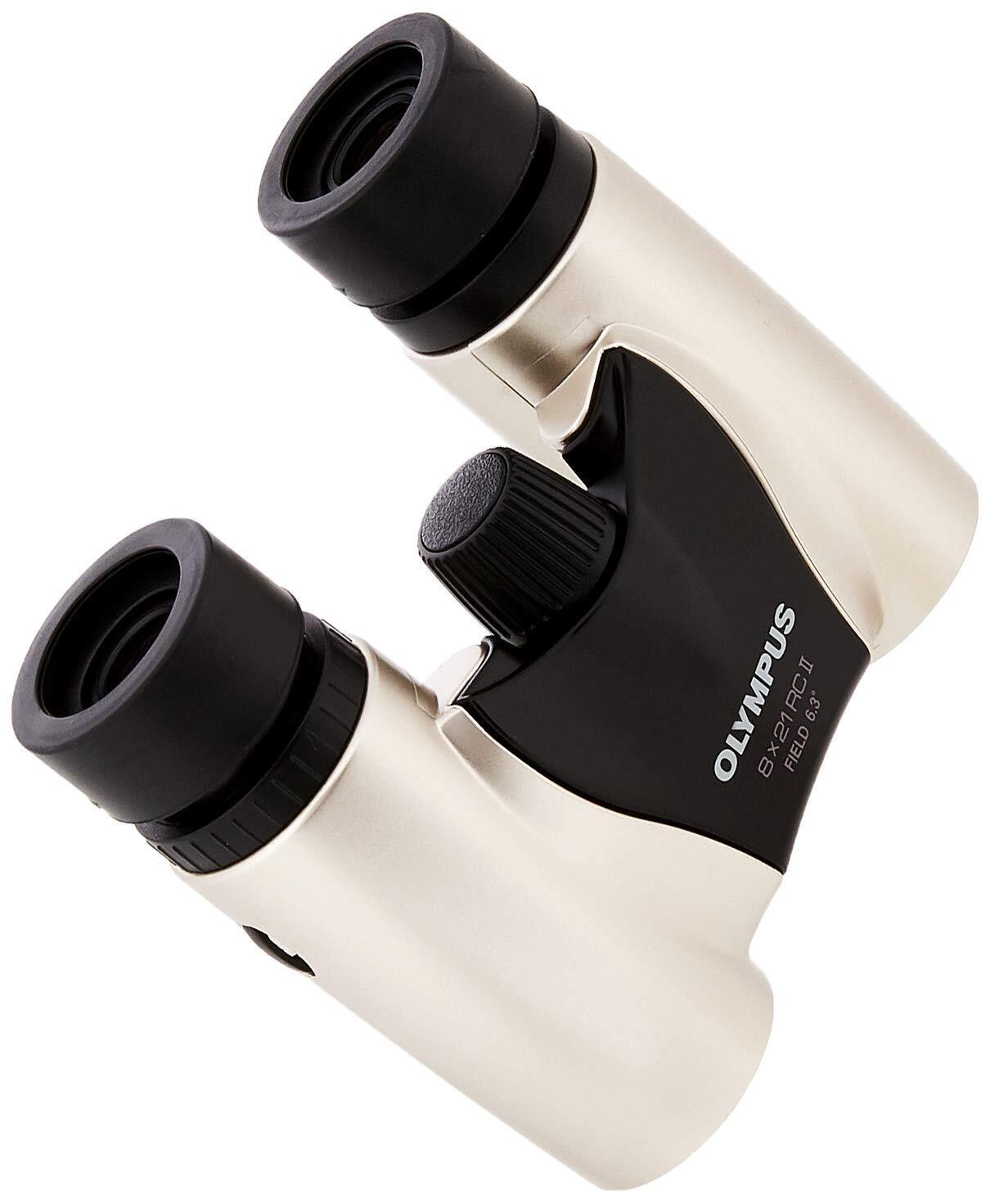 Olympus Roof Prism Binoculars Small And Lightweight 8 x 21 RC II Champagne Gold