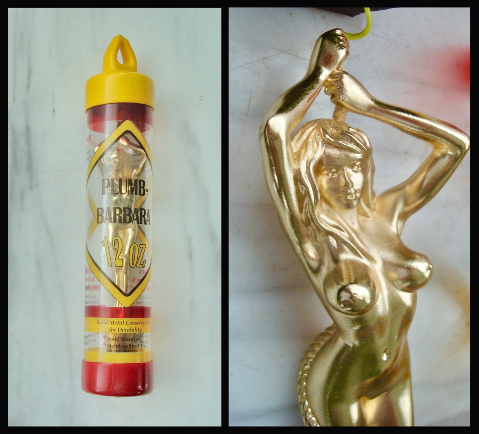 Unused NOS Vintage PLUMB BARBARA 12 oz. Solid Brass PLUMB BOB New in Package Unused NOS Vintage PLUMB BARBARA 12 oz. Solid Brass PLUMB BOB New in Package