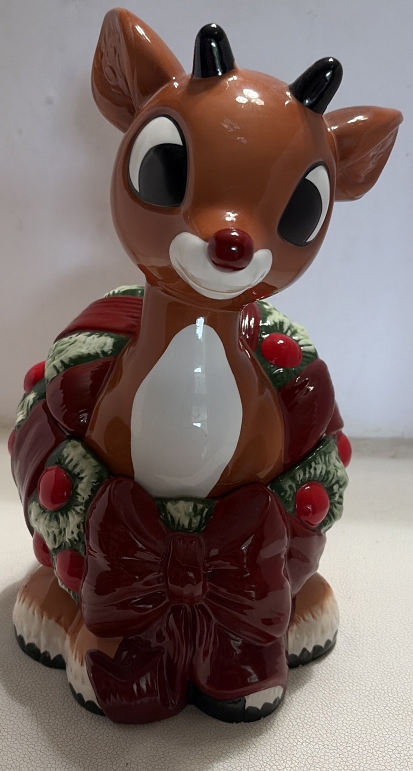 Rudolph Island of Misfit Toys Cookie Jar 2001 Christmas #725161 Reindeer