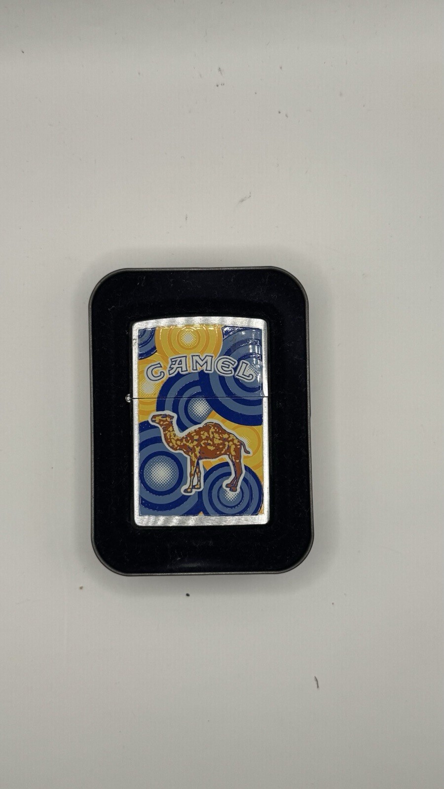 Camel Psychedelic Blue Swirls Vintage Zippo 1999 Camel Psychedelic Blue Swirls Vintage Zippo 1999