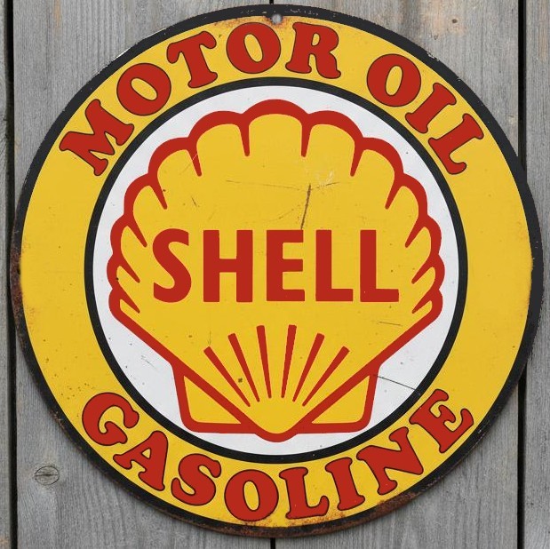 Shell Motor Oil & Gasoline 12