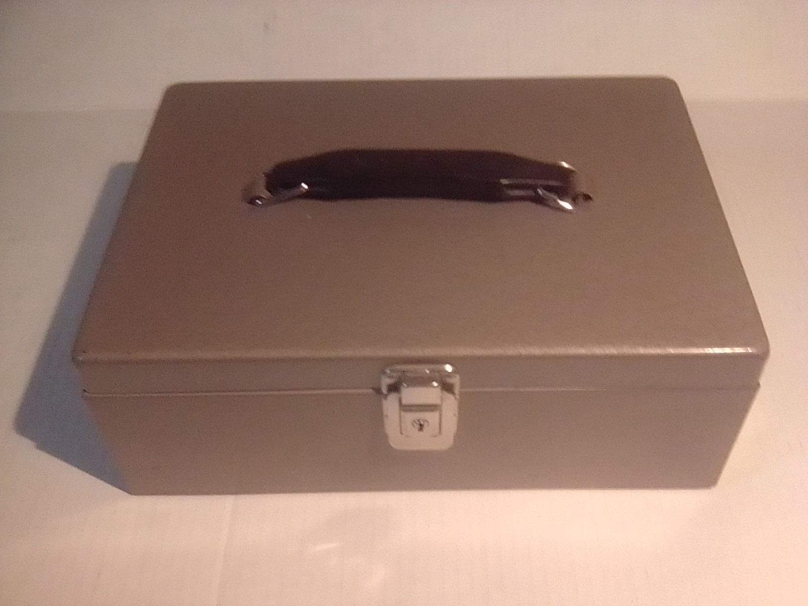 VINTAGE Rockaway Metal Cash Lock Box Without Keys-Storage Security File Box