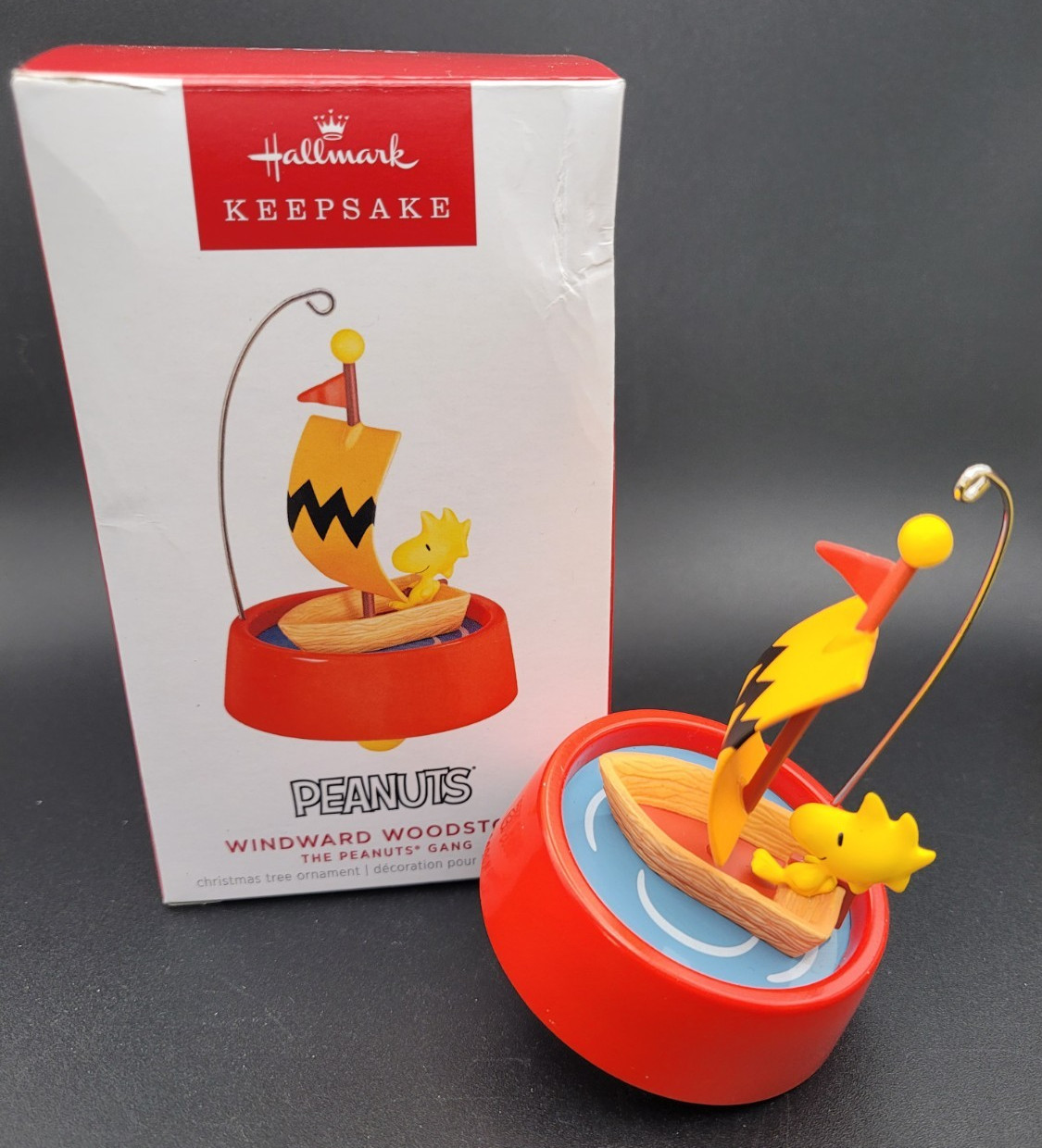 Hallmark Christmas 2023 Windward Woodstock Ornament Peanuts Sailboat Hallmark Christmas 2023 Windward Woodstock Ornament Peanuts Sailboat