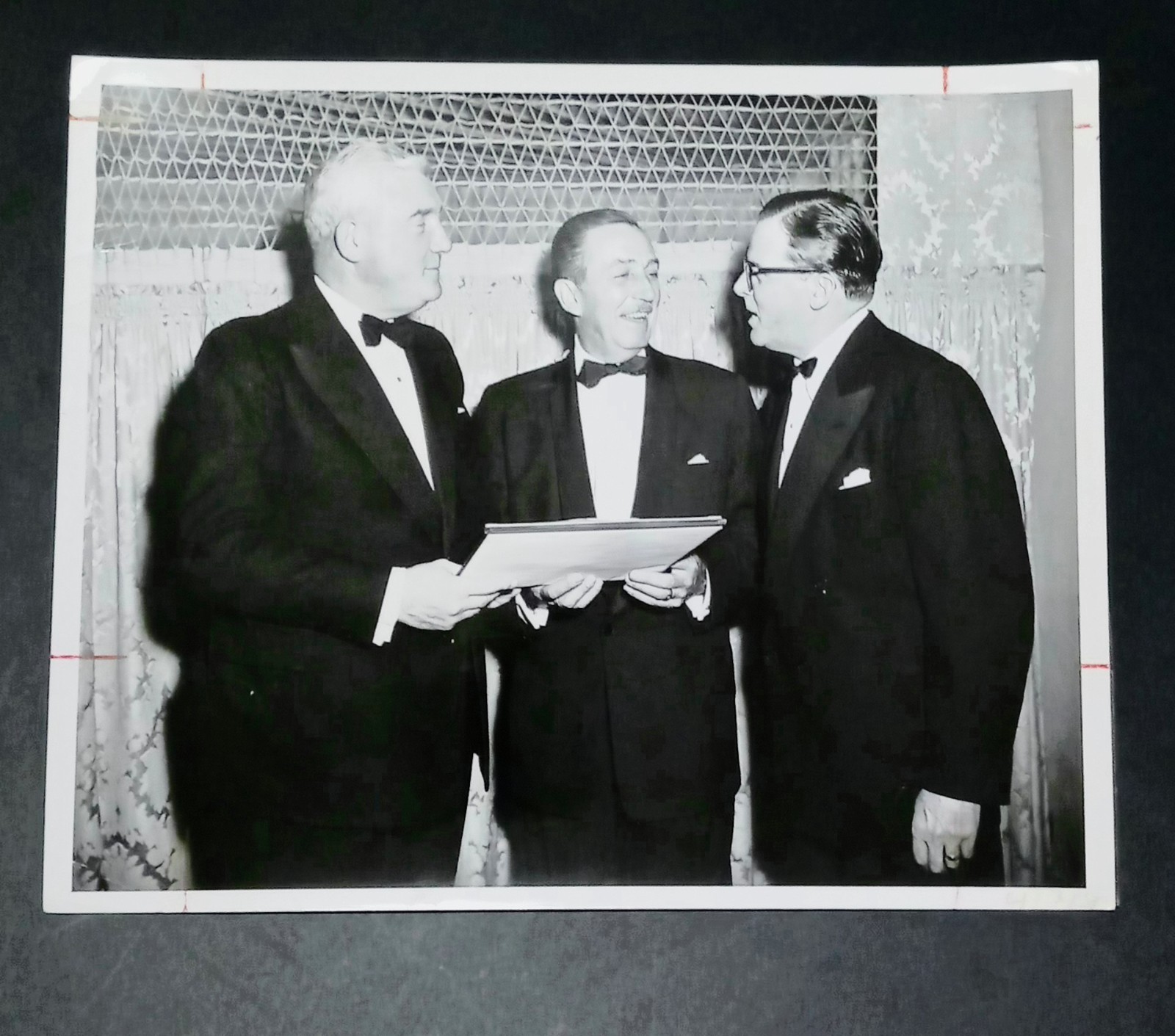 VTG 1954 Walt Disney Type 1 Original Press Photo LA Teachers Science Award RARE