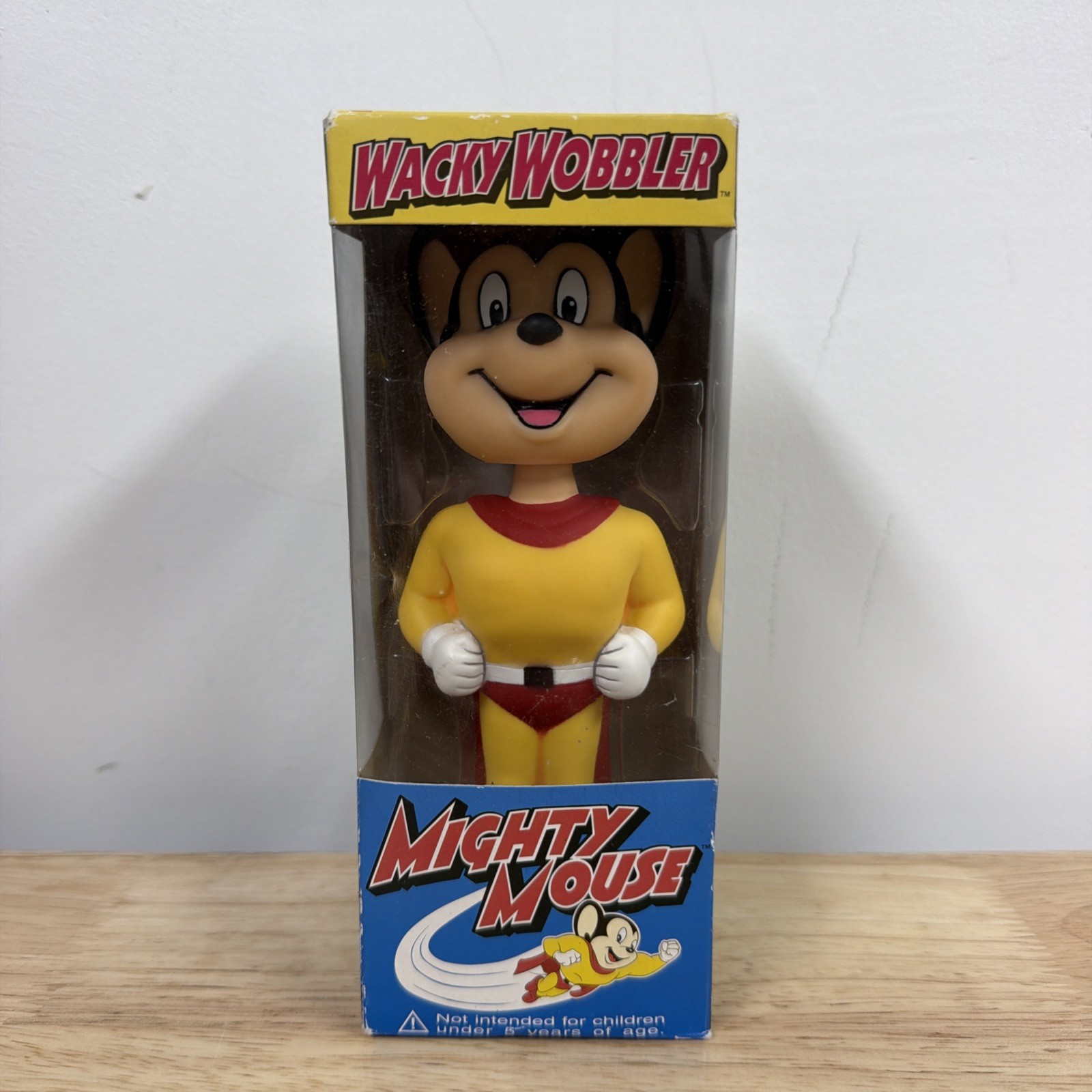 Funko Wacky Wobbler Mighty Mouse 2000 Bobblehead – Classic Cartoon Hero NIB Funko Wacky Wobbler Mighty Mouse 2000 Bobblehead – Classic Cartoon Hero NIB