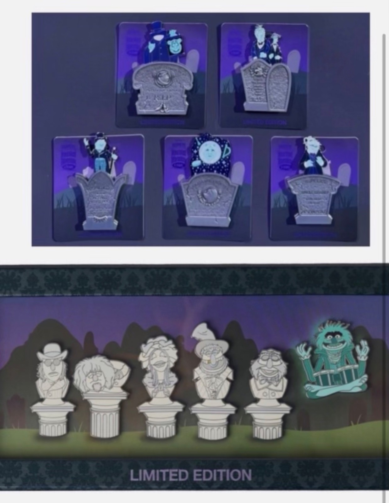CONFIRMED WDI MOG Muppets 5 Year Anniversary Haunted Mansion Complete 6 Pin Set CONFIRMED WDI MOG Muppets 5 Year Anniversary Haunted Mansion Complete 6 Pin Set