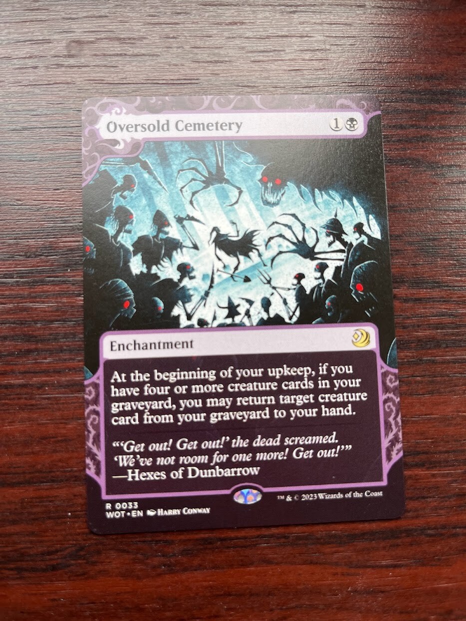 1x SHOWCASE OVERSOLD CEMETERY - Eldraine - MTG - Magic the Gathering 1x SHOWCASE OVERSOLD CEMETERY - Eldraine - MTG - Magic the Gathering