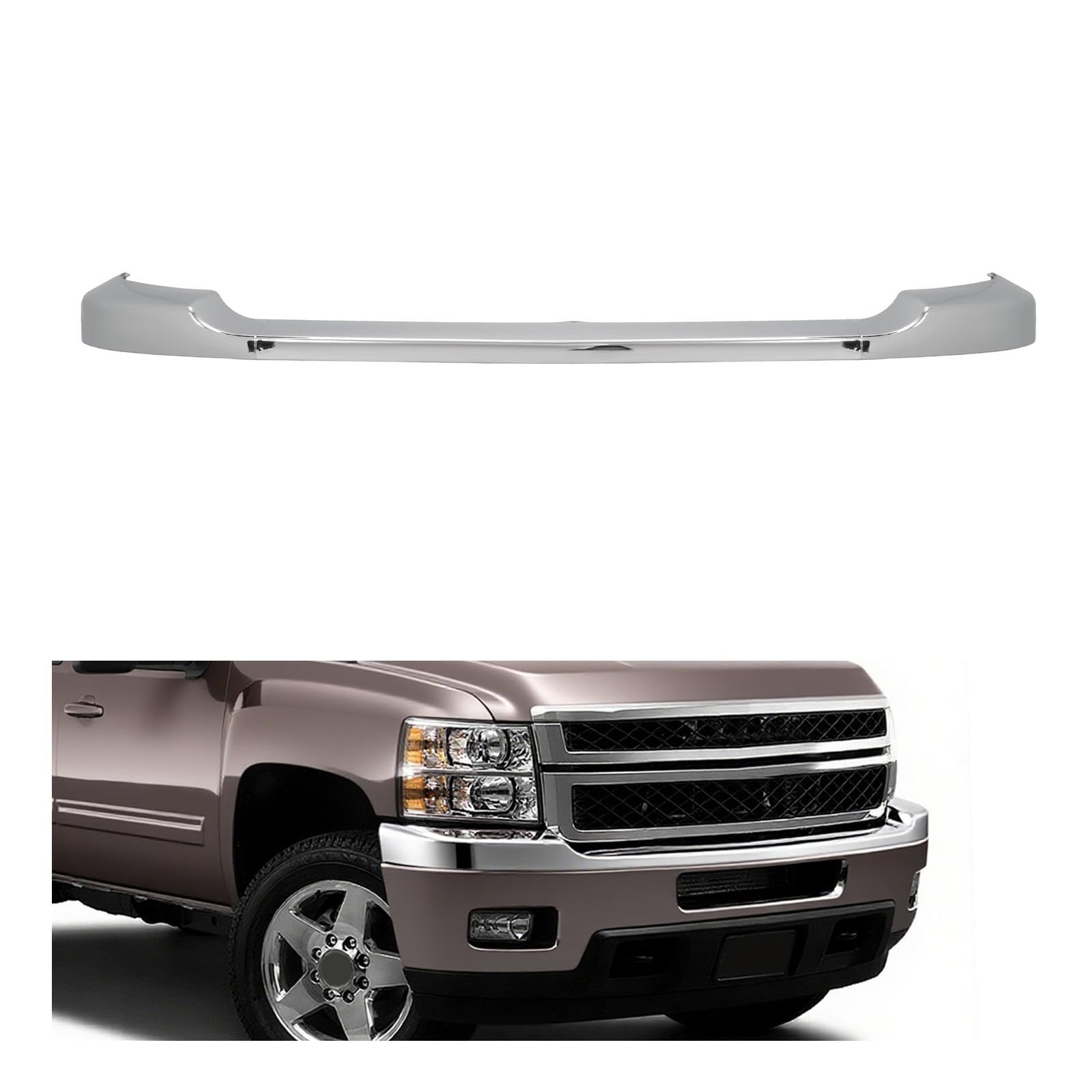 Bumper Cover Upper Cap Compatible with 11-14 Silverado 2500 3500 HD Bumper Cover Upper Cap Compatible with 11-14 Silverado 2500 3500 HD