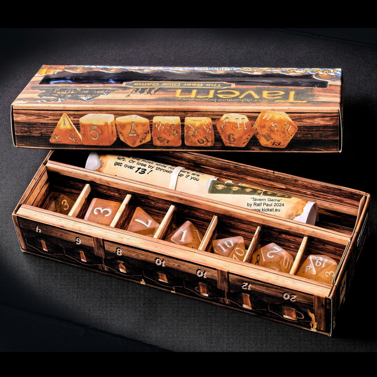 The Tavern Drinking Game Polyhedral Beer Dice Set Oktoberfest 24mm The Tavern Drinking Game Polyhedral Beer Dice Set Oktoberfest 24mm