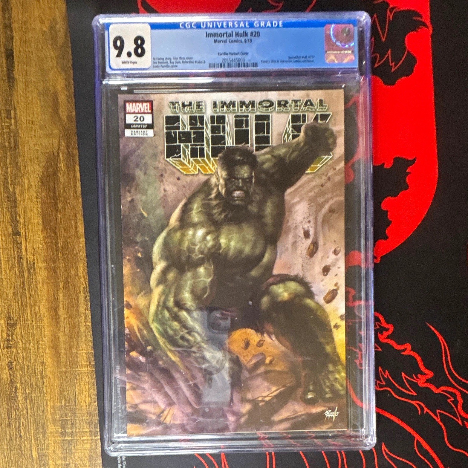 Marvel Comics Immortal Hulk #20 Lucio Parrillo Variant Cover CGC 9.8 (2019) Marvel Comics Immortal Hulk #20 Lucio Parrillo Variant Cover CGC 9.8 (2019)