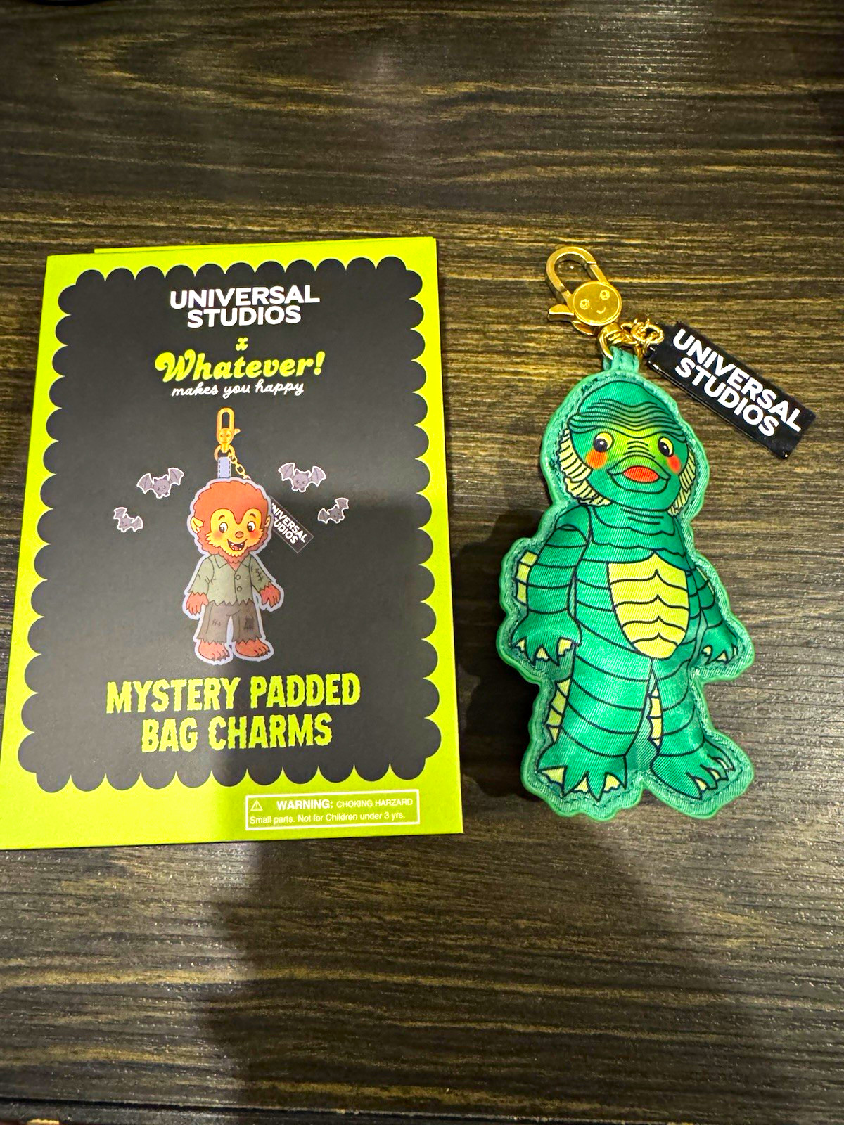 Universal Studios Mystery Padded Creature Bag Charm Carabiner Clip Universal Studios Mystery Padded Creature Bag Charm Carabiner Clip