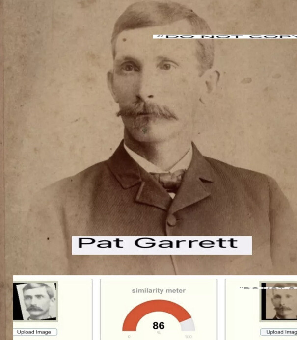 Antique Pat Garrett Authentic Cabinet Card Obsolete Photo. Killed Billy Kid.
