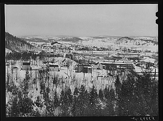 Photo:South Tamworth New Hampshire 1930s Snowy Farm Village Landscape FSA