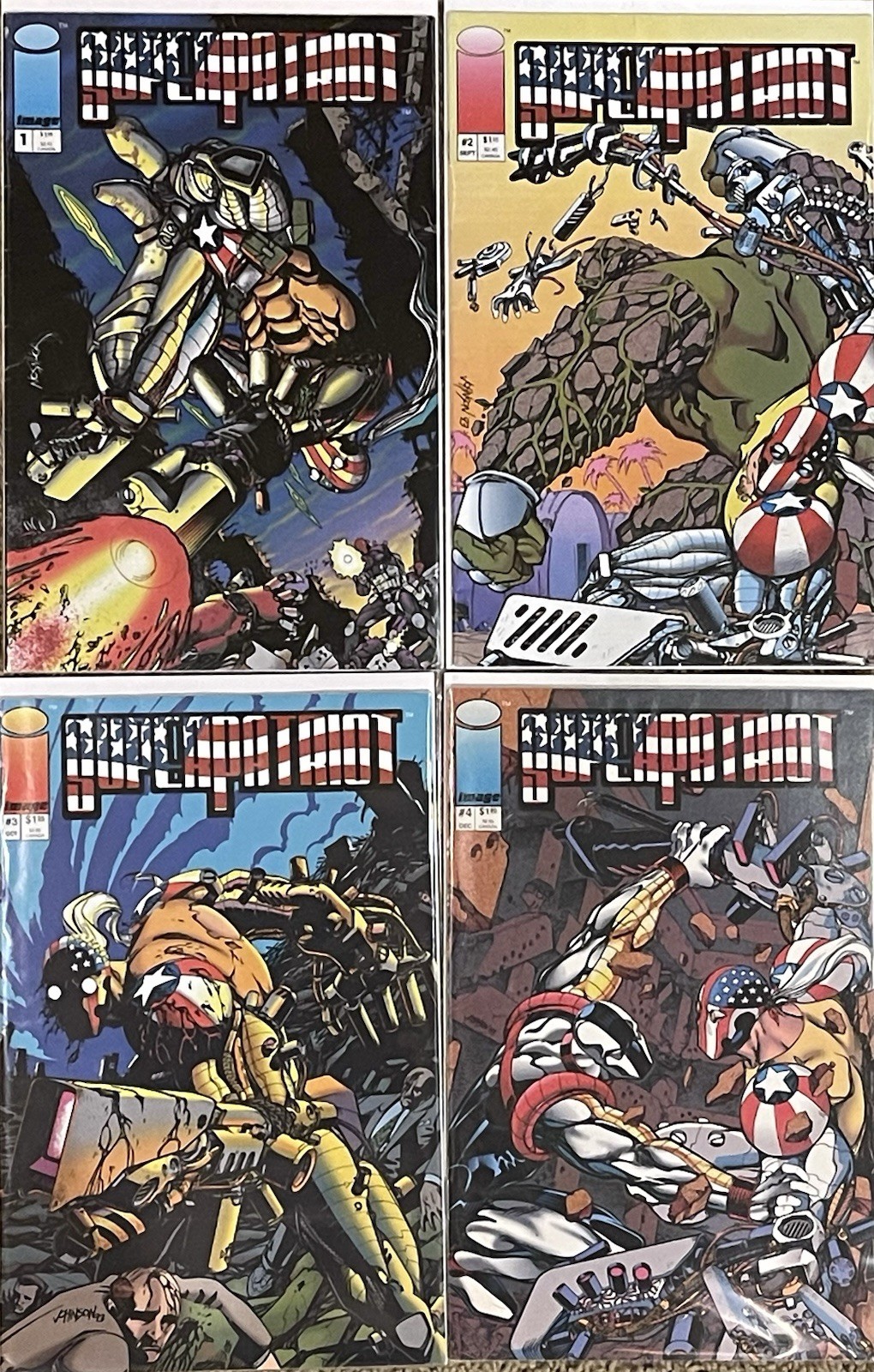 Super Patriot 1 2 3 4 PLUS Liberty & Justice Comic - Lot Of 5 Image Comic Book Super Patriot 1 2 3 4 PLUS Liberty & Justice Comic - Lot Of 5 Image Comic Book