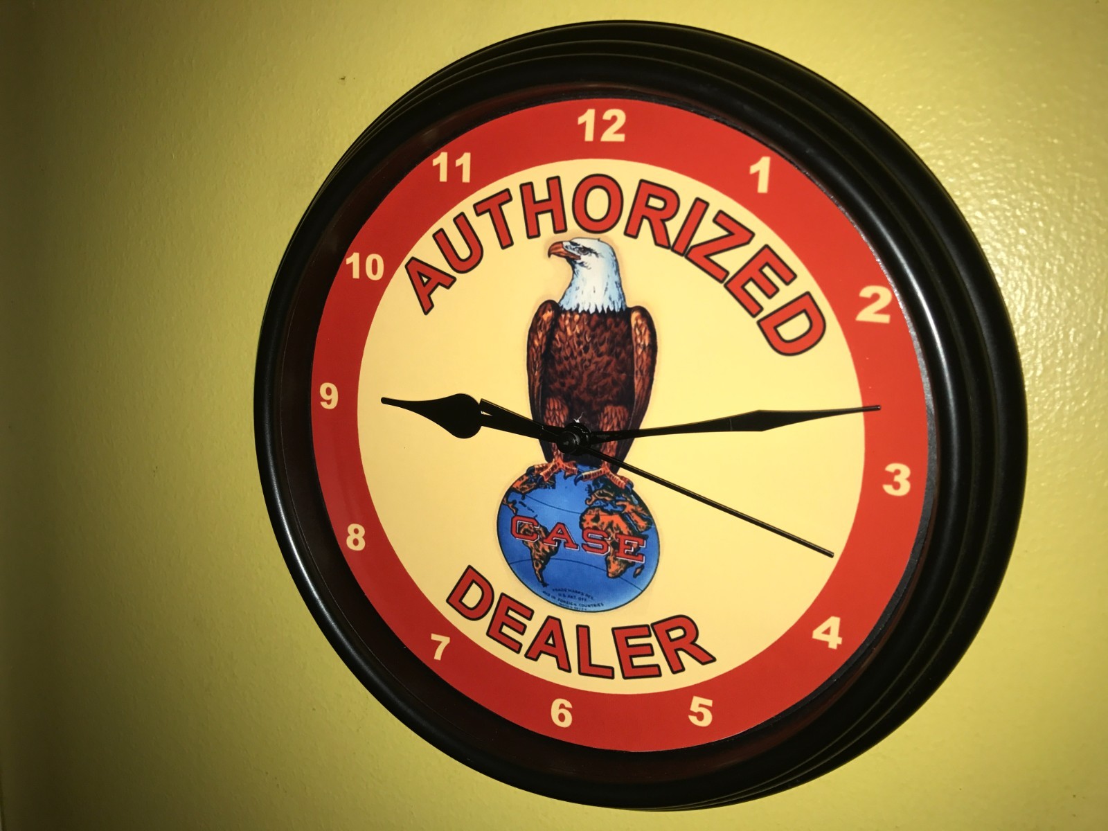 Case Eagle AuthDealer Farm Tractor Barn Garage Man Cave Clock Retro Sign Case Eagle AuthDealer Farm Tractor Barn Garage Man Cave Clock Retro Sign