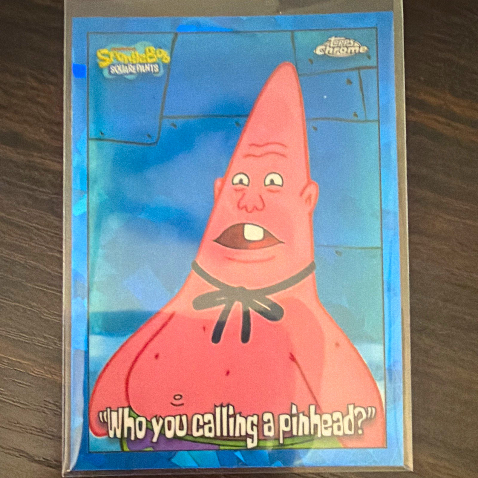 Topps SpongeBob SquarePants Chrome 2025 Patrick Who You Calling a Pinhead? #180