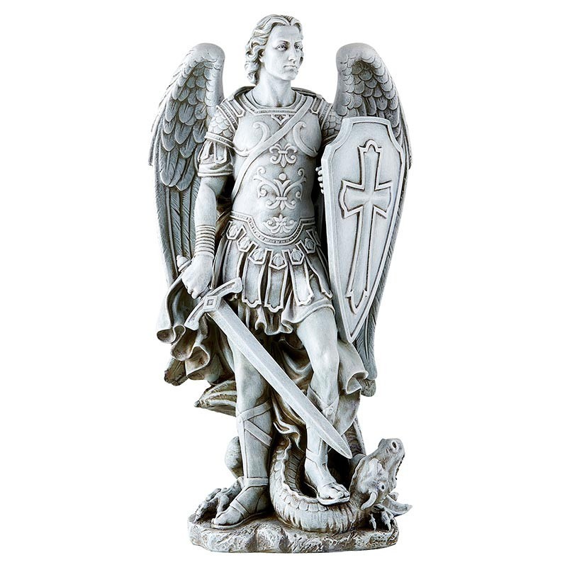12.25 Inch Saint Michael Warrior Statue Resin Religious Home Decorative 12.25 Inch Saint Michael Warrior Statue Resin Religious Home Decorative