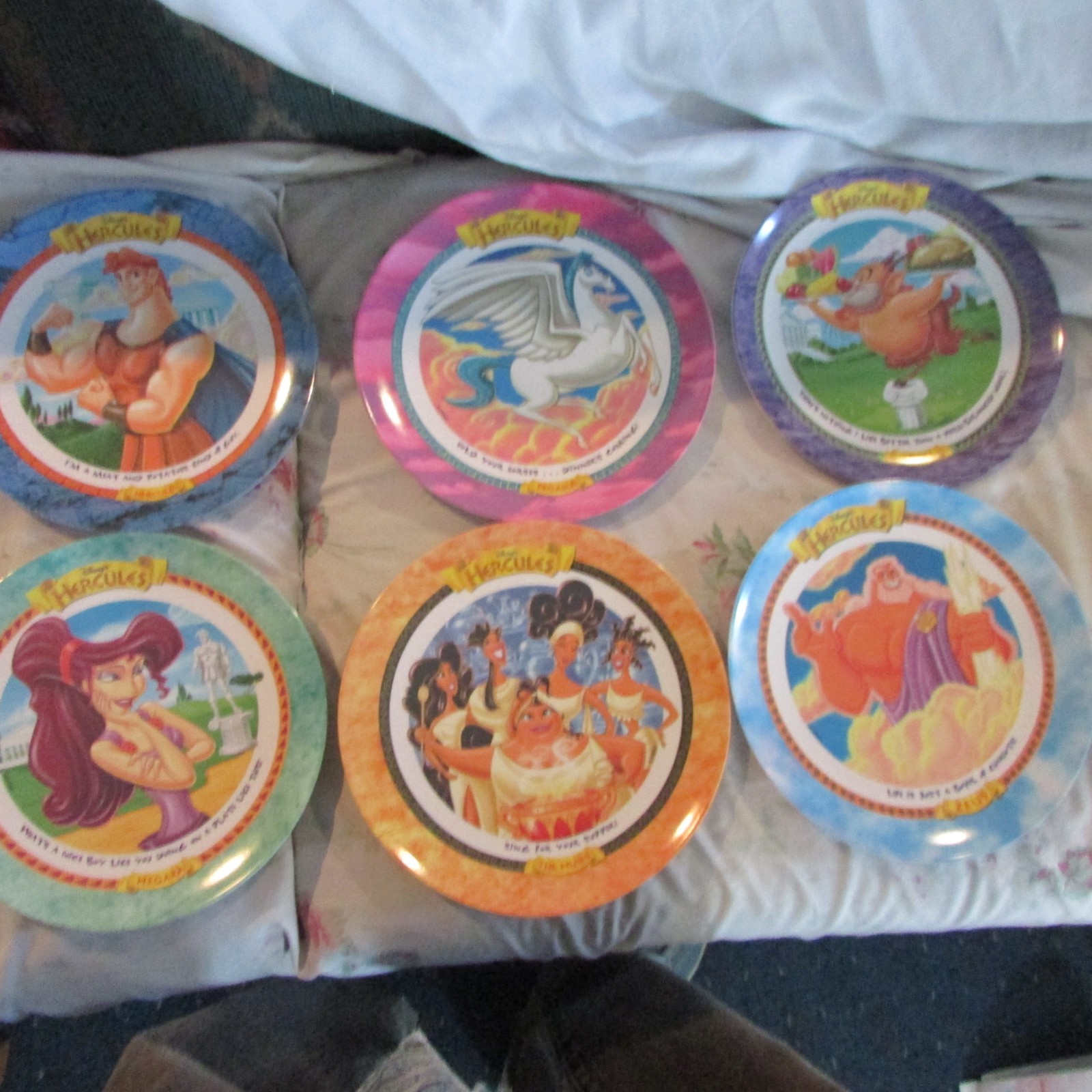 Vintage 1997 Disney Hercules McDonald’s Collector Plates Complete Set of 6 Vintage 1997 Disney Hercules McDonald’s Collector Plates Complete Set of 6